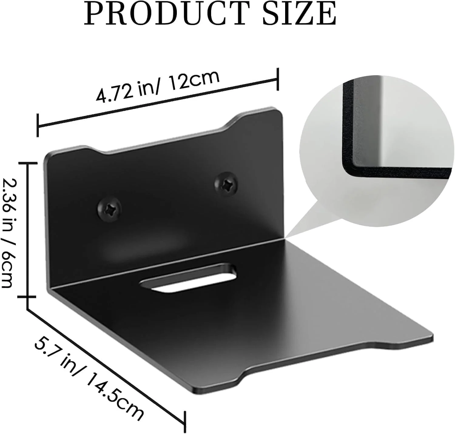 قفسه کتاب دیواری شناور، قفسه های کوچک سنگین و نامرئی، سازمان دهنده کتاب، قفسه لبه دیواری کتاب برای دفتر کار خانگی، کتابخانه، 4 عدد