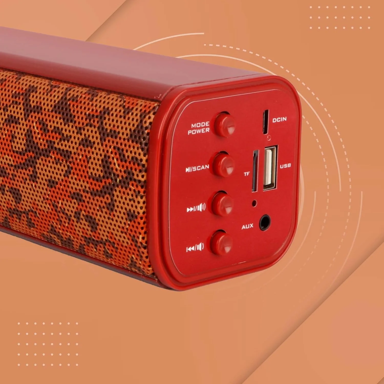 اسپیکر ساندبار کوچک 16 واتی زبرونیکس مدل Zeb-Vita Plus با نمایشگر LED، پشتیبانی از USB، کارت SD، AUX، FM، TWS و قابلیت تماس (طرح استتار قرمز) اسپیکر ساندبار کوچک 16 واتی زبرونیکس مدل Zeb-Vita Plus با نمایشگر LED، پشتیبانی از USB، کارت SD، AUX، FM، TWS و قابلیت تماس (طرح استتار قرمز)