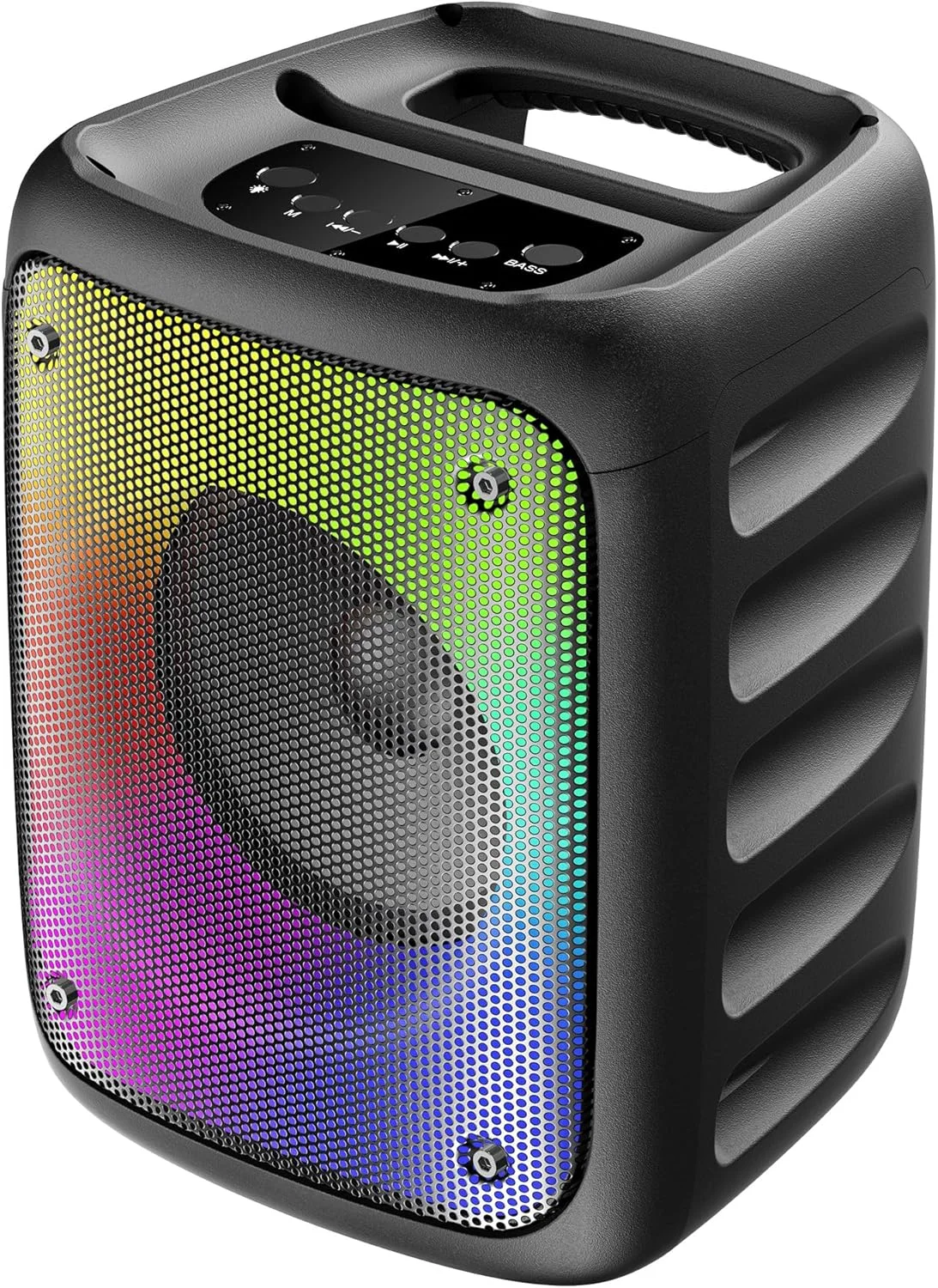 اسپیکر بی سیم قابل حمل زبرونیکس مدل Sound Feast 91 با خروجی 24 وات، بلوتوث 5.0، رادیو FM، TWS، پشتیبانی از میکروفون سیمی 6.3 میلی متری، USB، mSD، AUX، نگهدارنده موبایل و چراغ های RGB