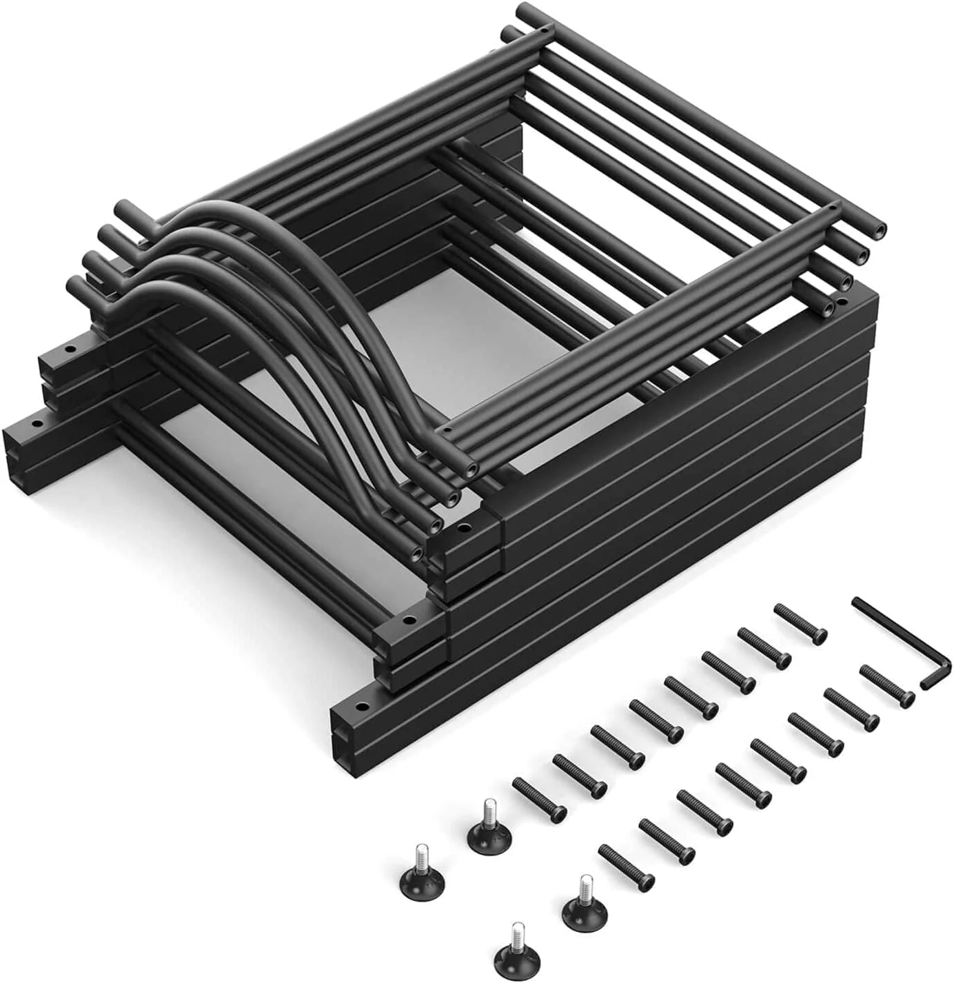 استند نگهداری بطری آب SKY TOUCH، قفسه 4 طبقه نگهدارنده بطری آب، جا بطری آب سنگین 5 گالن مناسب آشپزخانه، خانه و دفتر کار، مونتاژ آسان، مشکی استند نگهداری بطری آب SKY TOUCH، قفسه 4 طبقه نگهدارنده بطری آب، جا بطری آب سنگین 5 گالن مناسب آشپزخانه، خانه و دفتر کار، مونتاژ آسان، مشکی