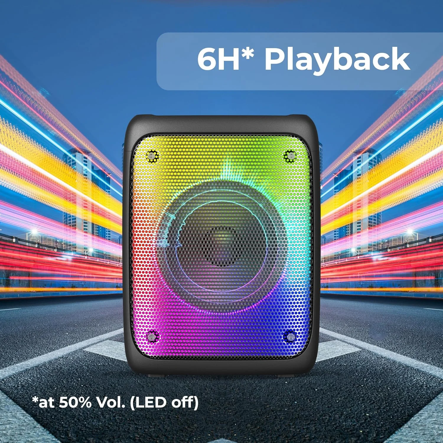 اسپیکر بی سیم قابل حمل زبرونیکس مدل Sound Feast 91 با خروجی 24 وات، بلوتوث 5.0، رادیو FM، TWS، پشتیبانی از میکروفون سیمی 6.3 میلی متری، USB، mSD، AUX، نگهدارنده موبایل و چراغ های RGB اسپیکر بی سیم قابل حمل زبرونیکس مدل Sound Feast 91 با خروجی 24 وات، بلوتوث 5.0، رادیو FM، TWS، پشتیبانی از میکروفون سیمی 6.3 میلی متری، USB، mSD، AUX، نگهدارنده موبایل و چراغ های RGB