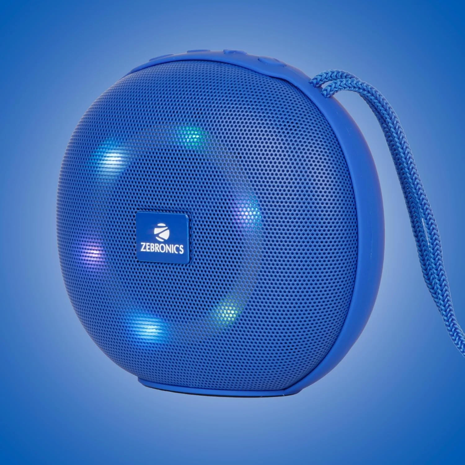 اسپیکر بلوتوثی قابل حمل بی سیم زبرونیکس مدل Zeb-Delight 10 با پشتیبانی از توان خروجی 5 وات RMS، نورپردازی RGB LED، درایور 52 میلیمتری، پخش تا 11 ساعت، USB، mSD، رادیو FM داخلی، TWS و قابلیت تماس (آبی) اسپیکر بلوتوثی قابل حمل بی سیم زبرونیکس مدل Zeb-Delight 10 با پشتیبانی از توان خروجی 5 وات RMS، نورپردازی RGB LED، درایور 52 میلیمتری، پخش تا 11 ساعت، USB، mSD، رادیو FM داخلی، TWS و قابلیت تماس (آبی)