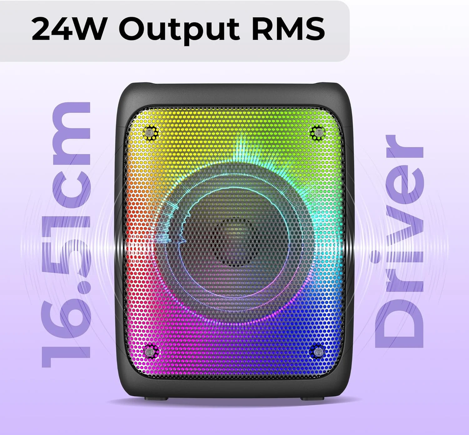 اسپیکر بی سیم قابل حمل زبرونیکس مدل Sound Feast 91 با خروجی 24 وات، بلوتوث 5.0، رادیو FM، TWS، پشتیبانی از میکروفون سیمی 6.3 میلی متری، USB، mSD، AUX، نگهدارنده موبایل و چراغ های RGB اسپیکر بی سیم قابل حمل زبرونیکس مدل Sound Feast 91 با خروجی 24 وات، بلوتوث 5.0، رادیو FM، TWS، پشتیبانی از میکروفون سیمی 6.3 میلی متری، USB، mSD، AUX، نگهدارنده موبایل و چراغ های RGB