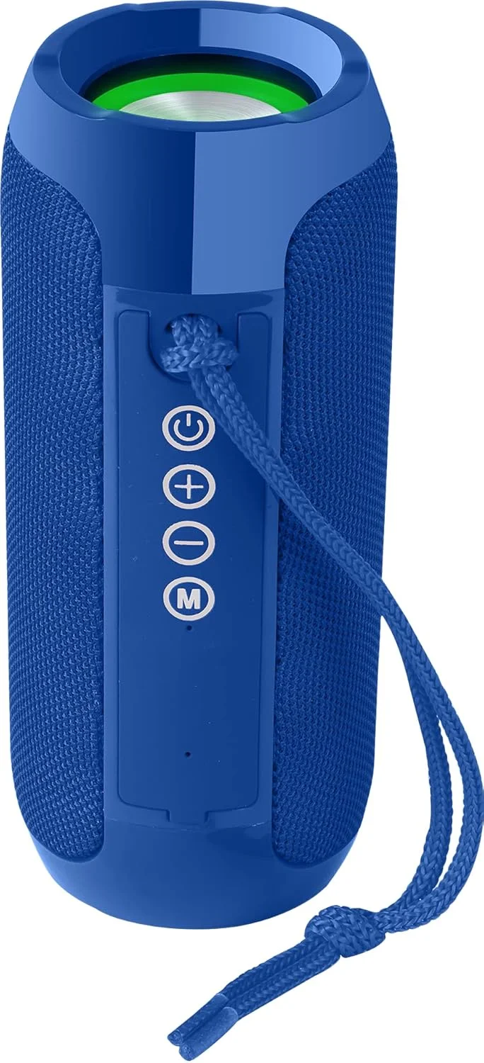 اسپیکر بلوتوثی قابل حمل 10 واتی Zebronics Zeb-Action با بلوتوث نسخه 5.1، TWS، نورهای RGB، روکش پارچه ای، AUX/USB/FM/mSD (آبی) اسپیکر بلوتوثی قابل حمل 10 واتی Zebronics Zeb-Action با بلوتوث نسخه 5.1، TWS، نورهای RGB، روکش پارچه ای، AUX/USB/FM/mSD (آبی)