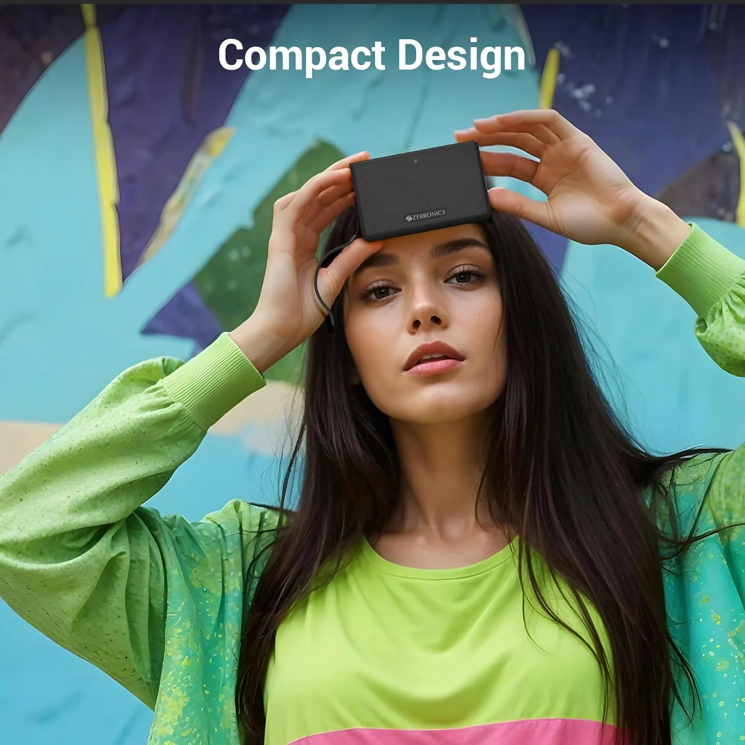 اسپیکر بلوتوثی قابل حمل زیبرونیکس Sonic POD S، توان 8 وات، تا 12 ساعت پخش، رادیاتور پسیو، قابلیت تماس، بلوتوث نسخه 5.3 | mSD | AUX، TWS، دارای حلقه حمل (مشکی) اسپیکر بلوتوثی قابل حمل زیبرونیکس Sonic POD S، توان 8 وات، تا 12 ساعت پخش، رادیاتور پسیو، قابلیت تماس، بلوتوث نسخه 5.3 | mSD | AUX، TWS، دارای حلقه حمل (مشکی)