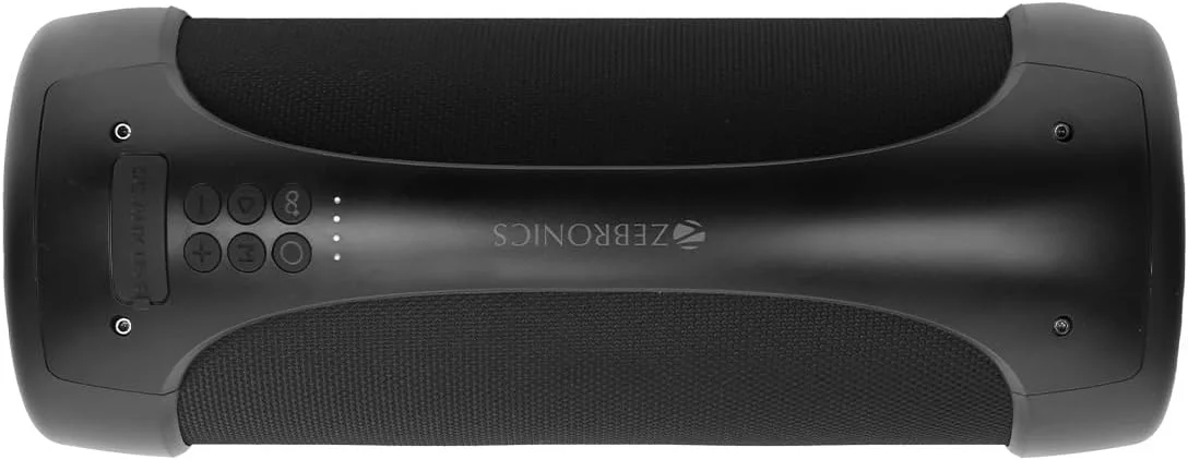 اسپیکر بلوتوثی قابل حمل Zebronics Sound Feast 400 نسخه 5.0 با خروجی 60 وات، 11 ساعت پخش، دستیار صوتی، TWS، ضد آب IPX5، عملکرد تماس، نور RGB، AUX، USB، رادیو FM و Type C اسپیکر بلوتوثی قابل حمل Zebronics Sound Feast 400 نسخه 5.0 با خروجی 60 وات، 11 ساعت پخش، دستیار صوتی، TWS، ضد آب IPX5، عملکرد تماس، نور RGB، AUX، USB، رادیو FM و Type C