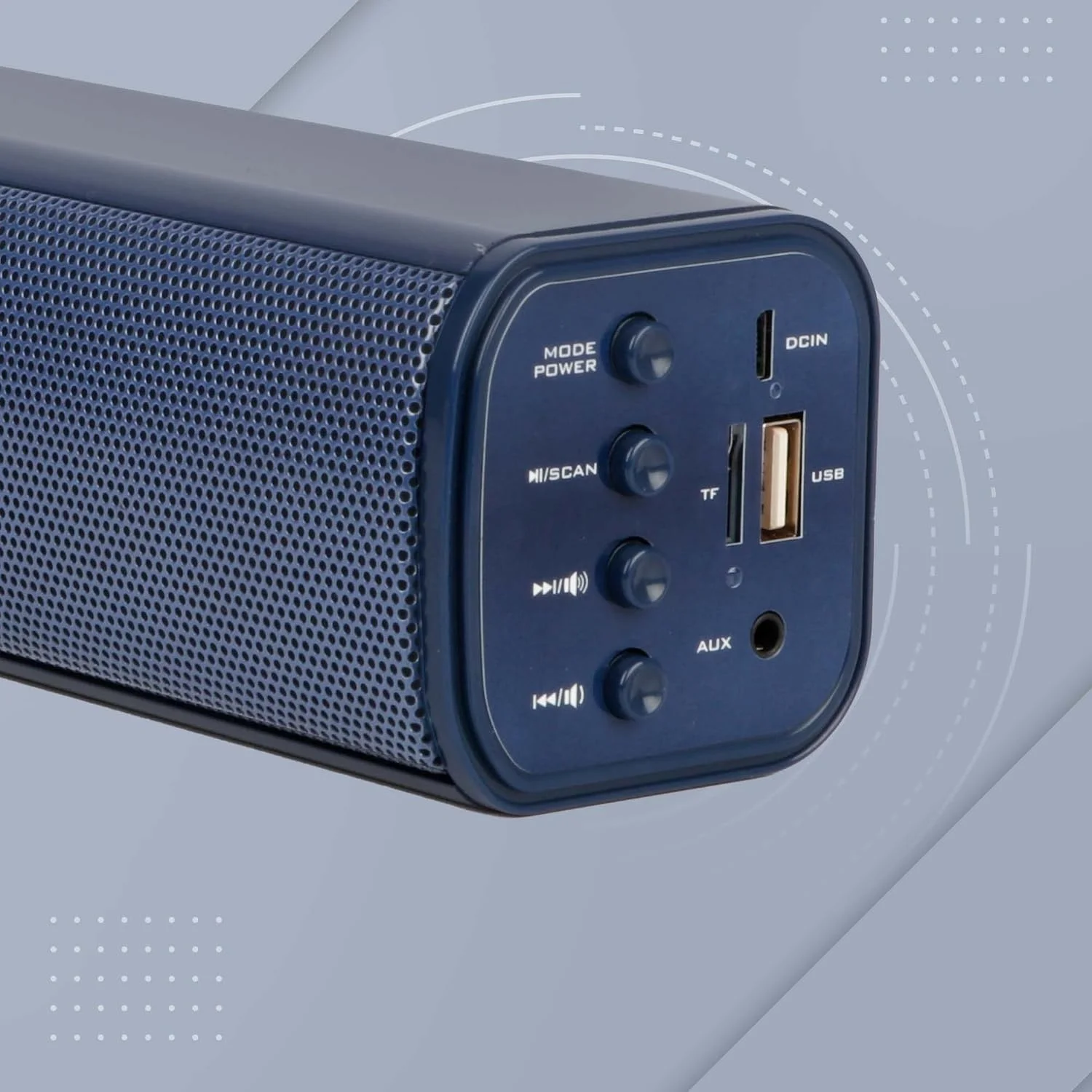 اسپیکر مینی ساندبار 16 واتی ZEBRONICS Zeb-Vita Plus با نمایشگر LED، پشتیبانی از USB، کارت SD، AUX، FM، TWS و عملکرد تماس. (آبی) اسپیکر مینی ساندبار 16 واتی ZEBRONICS Zeb-Vita Plus با نمایشگر LED، پشتیبانی از USB، کارت SD، AUX، FM، TWS و عملکرد تماس. (آبی)