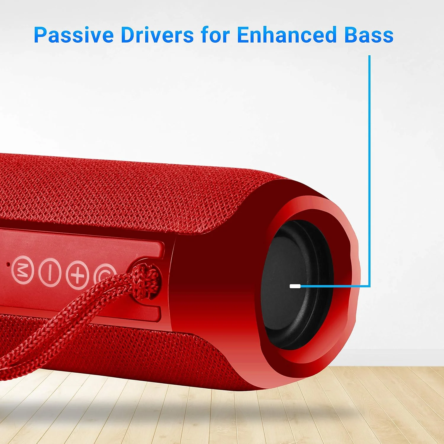 اسپیکر بلوتوثی قابل حمل Zebronics Zeb-Action با عملکرد TWS، USB، mSD، AUX، FM، میکروفون و روکش پارچه ای (قرمز) اسپیکر بلوتوثی قابل حمل Zebronics Zeb-Action با عملکرد TWS، USB، mSD، AUX، FM، میکروفون و روکش پارچه ای (قرمز)