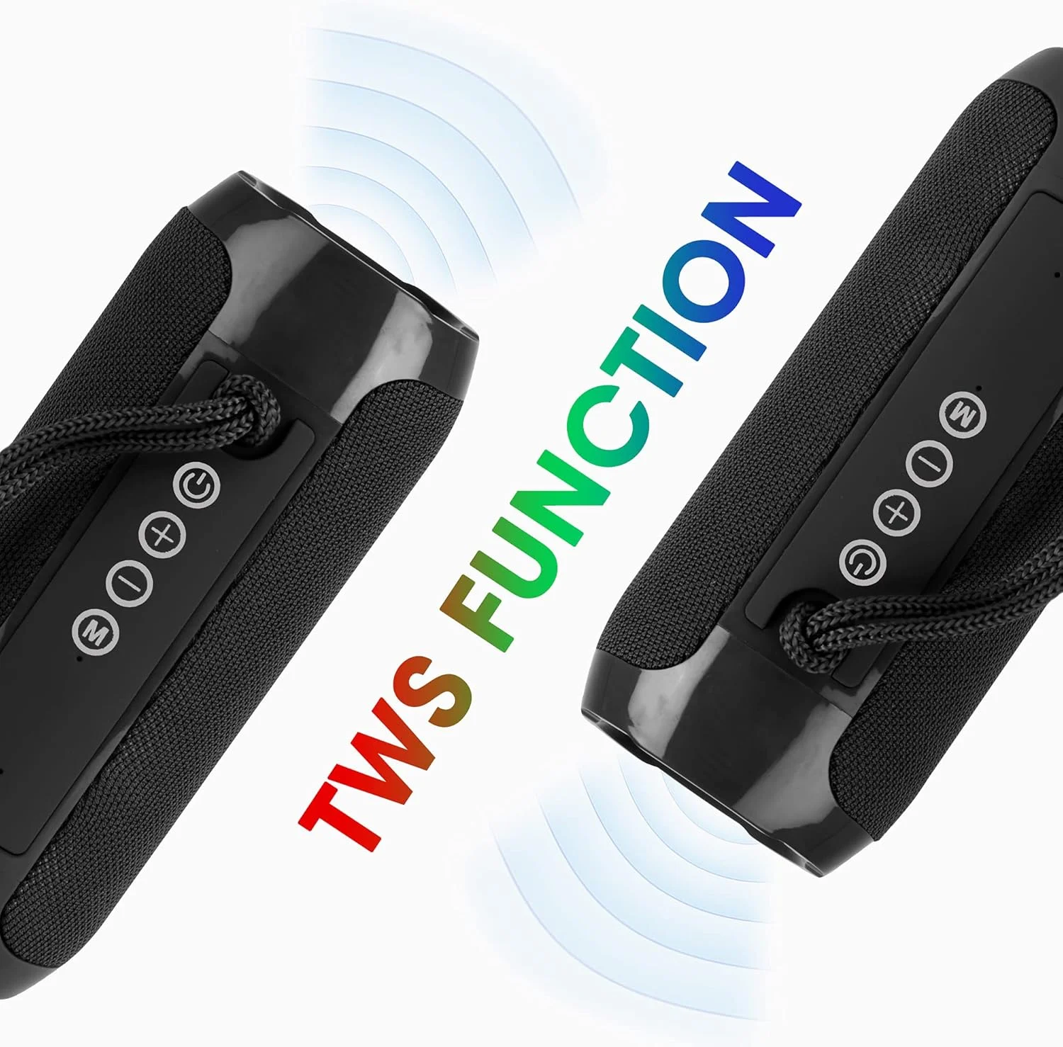 اسپیکر بلوتوثی قابل حمل 10 واتی Zebronics Zeb-Action، پشتیبانی از بلوتوث نسخه 5.1، TWS، نورپردازی RGB، روکش پارچه ای، AUX/USB/FM/mSD (مشکی) اسپیکر بلوتوثی قابل حمل 10 واتی Zebronics Zeb-Action، پشتیبانی از بلوتوث نسخه 5.1، TWS، نورپردازی RGB، روکش پارچه ای، AUX/USB/FM/mSD (مشکی)