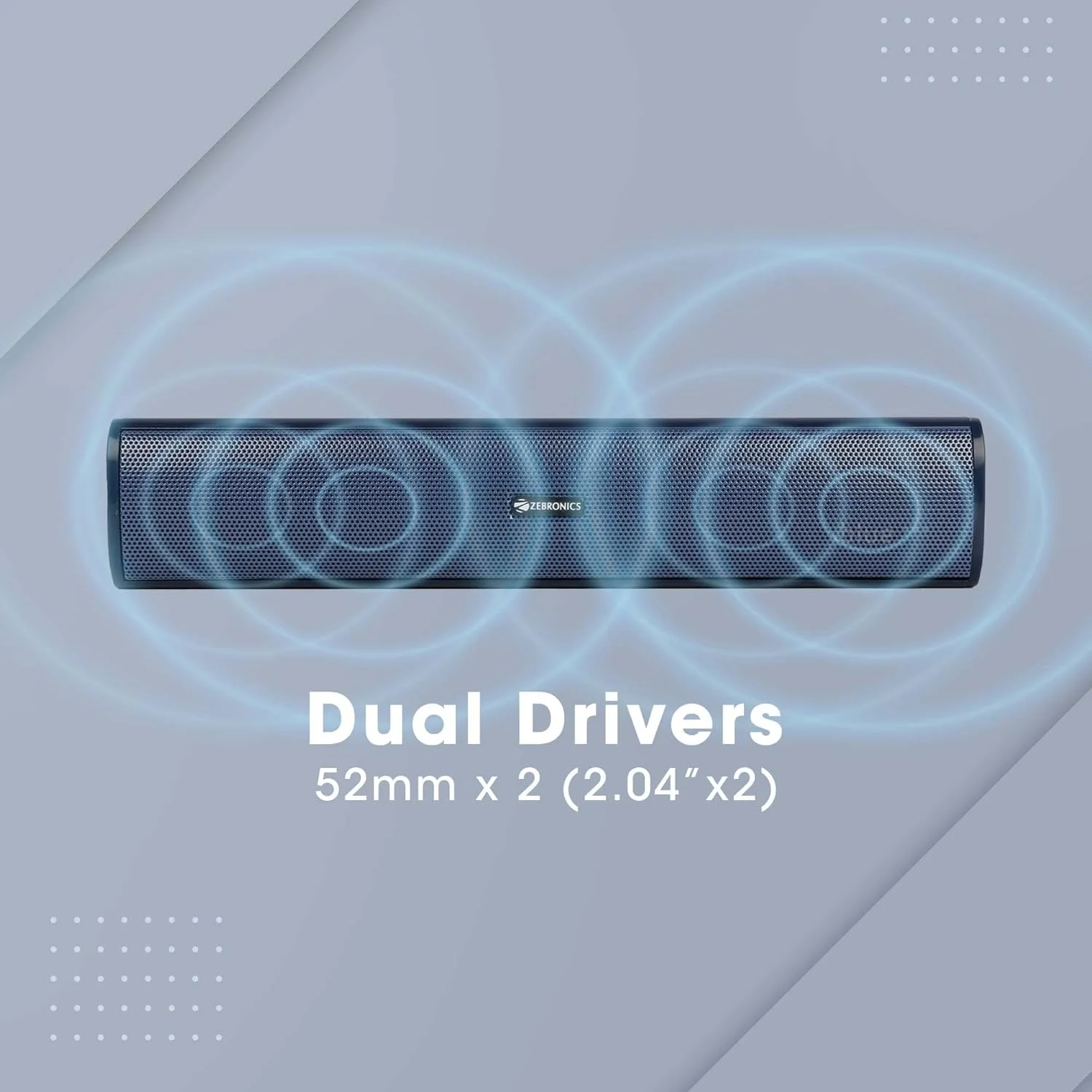 اسپیکر مینی ساندبار 16 واتی ZEBRONICS Zeb-Vita Plus با نمایشگر LED، پشتیبانی از USB، کارت SD، AUX، FM، TWS و عملکرد تماس. (آبی) اسپیکر مینی ساندبار 16 واتی ZEBRONICS Zeb-Vita Plus با نمایشگر LED، پشتیبانی از USB، کارت SD، AUX، FM، TWS و عملکرد تماس. (آبی)