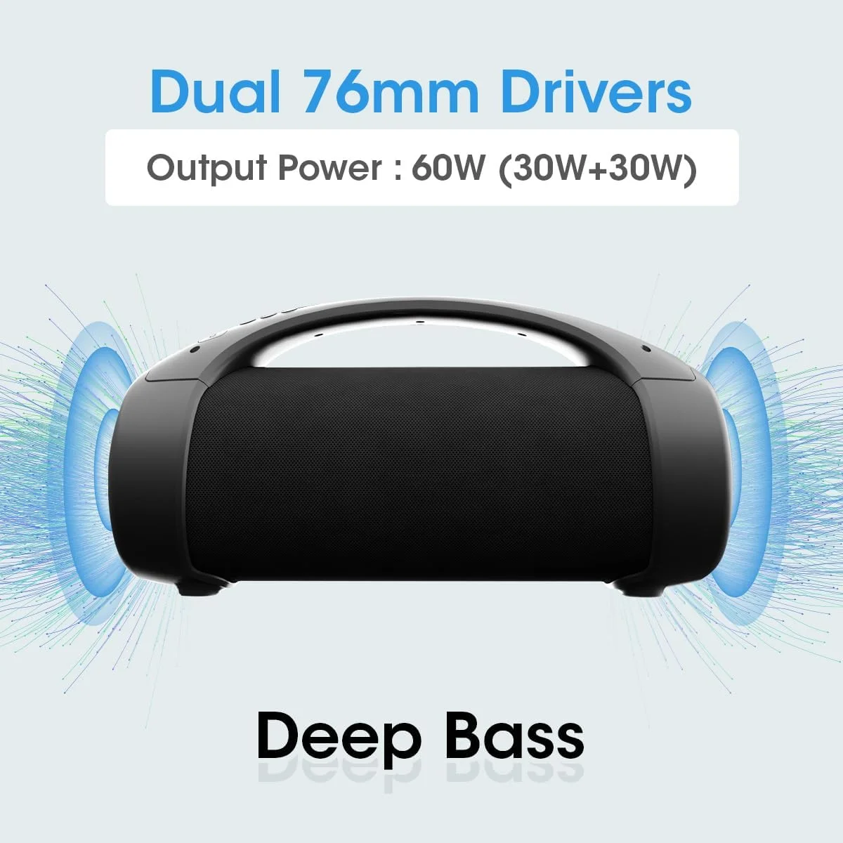 اسپیکر بلوتوثی قابل حمل Zebronics Sound Feast 400 نسخه 5.0 با خروجی 60 وات، 11 ساعت پخش، دستیار صوتی، TWS، ضد آب IPX5، عملکرد تماس، نور RGB، AUX، USB، رادیو FM و Type C اسپیکر بلوتوثی قابل حمل Zebronics Sound Feast 400 نسخه 5.0 با خروجی 60 وات، 11 ساعت پخش، دستیار صوتی، TWS، ضد آب IPX5، عملکرد تماس، نور RGB، AUX، USB، رادیو FM و Type C