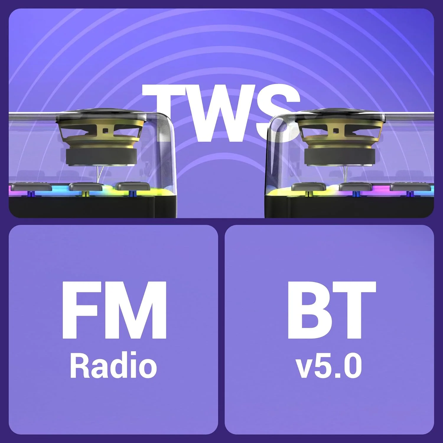 اسپیکر بی سیم قابل حمل زیبرونیکس Music Bomb 20 با خروجی 15 وات، 36 ساعت پخش، TWS، بلوتوث 5.0، رادیو FM، AUX، USB، mSD و سوئیچ های مکانیکی اسپیکر بی سیم قابل حمل زیبرونیکس Music Bomb 20 با خروجی 15 وات، 36 ساعت پخش، TWS، بلوتوث 5.0، رادیو FM، AUX، USB، mSD و سوئیچ های مکانیکی