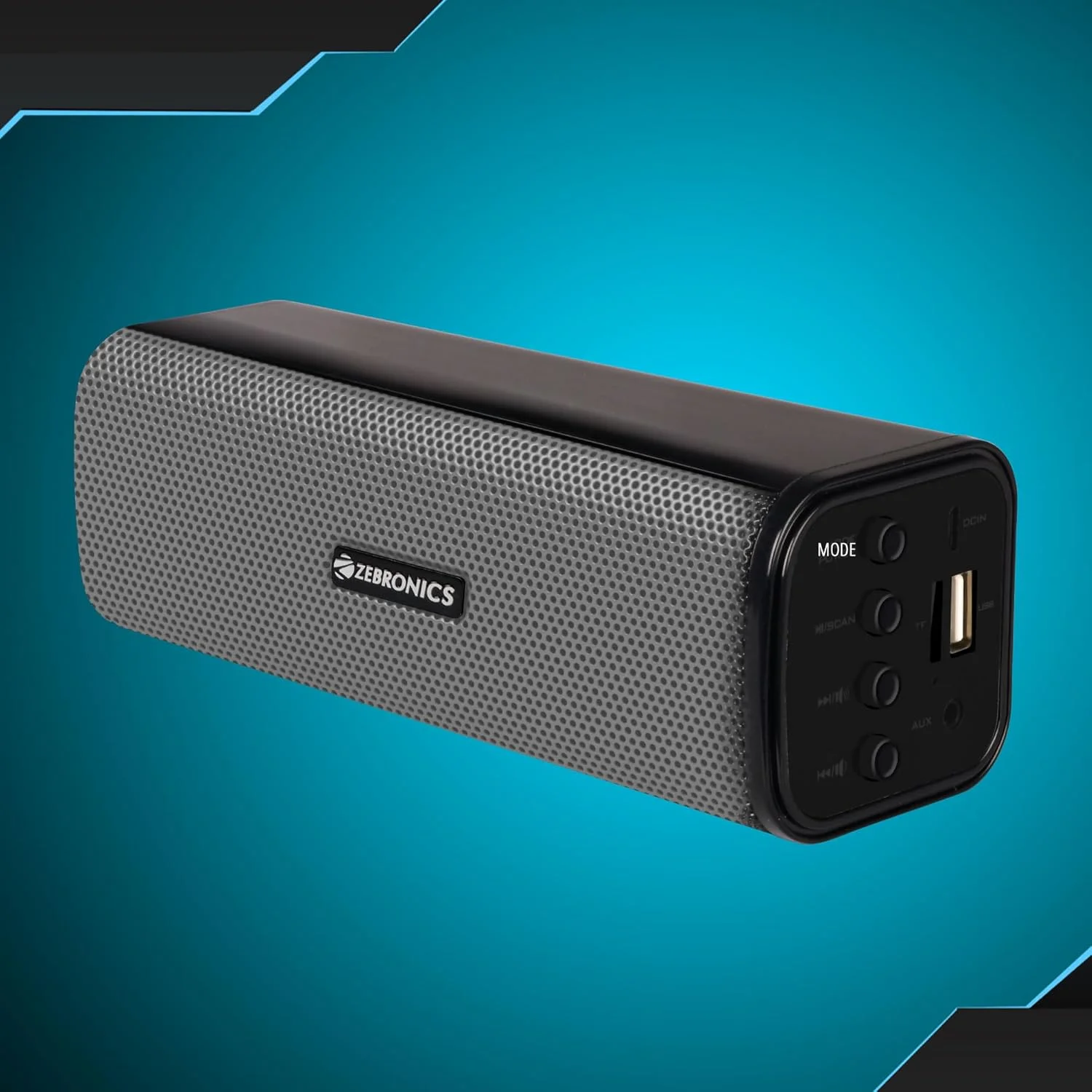 ZEBRONICS Zeb-VITA Wireless Bluetooth, Secure Digital, Auxiliary, Micro SD 10W Portable Bar Speaker with Supporting USB, FM, TWS & Call Function. (Grey) ZEBRONICS Zeb-VITA Wireless Bluetooth, Secure Digital, Auxiliary, Micro SD 10W Portable Bar Speaker with Supporting USB, FM, TWS & Call Function. (Grey)