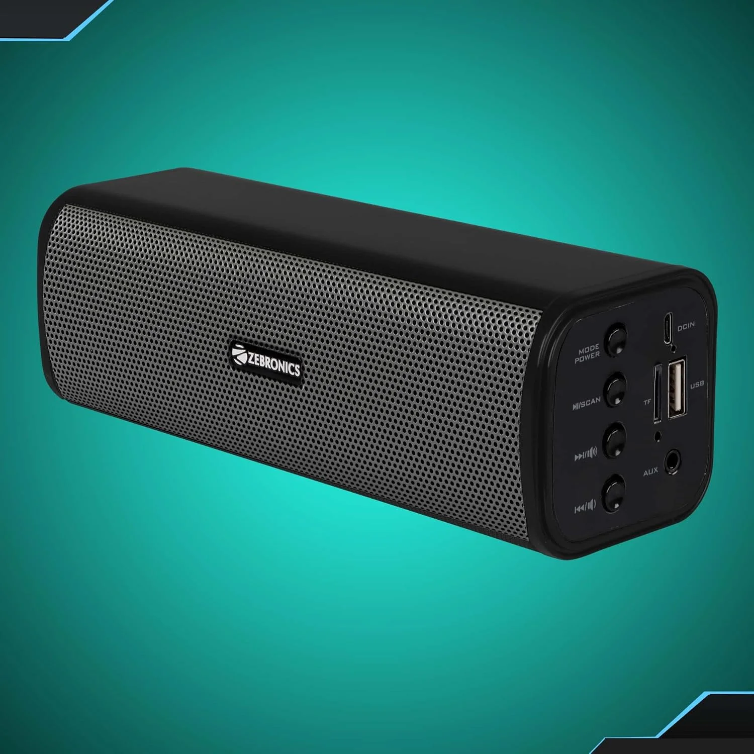 ZEBRONICS Zeb-VITA Wireless Bluetooth, Secure Digital, Auxiliary, Micro SD 10W Portable Bar Speaker with Supporting USB, FM, TWS & Call Function. (Grey) ZEBRONICS Zeb-VITA Wireless Bluetooth, Secure Digital, Auxiliary, Micro SD 10W Portable Bar Speaker with Supporting USB, FM, TWS & Call Function. (Grey)