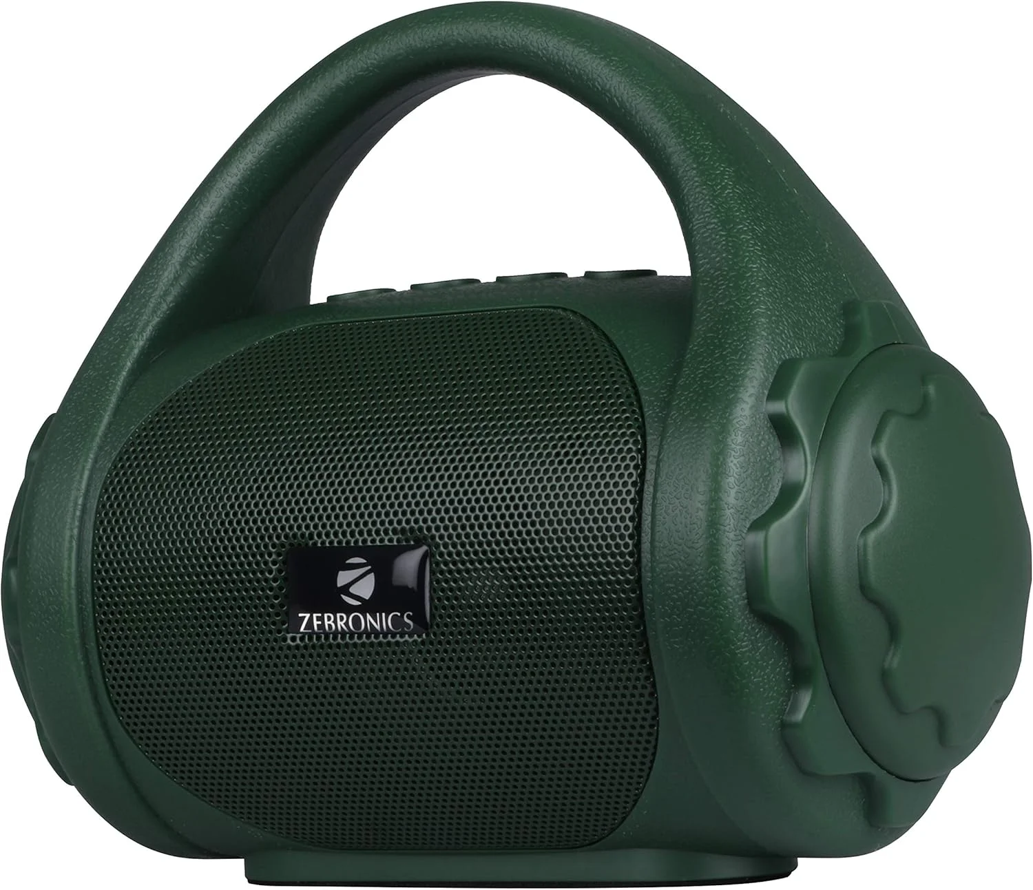 اسپیکر بلوتوثی قابل حمل بی سیم 3 وات Zebronics ZEB-COUNTY با دسته حمل، USB، کارت SD، AUX، FM و عملکرد تماس. (سبز)