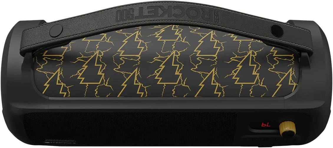 اسپیکر بلوتوثی قابل حمل 20 وات RMS زبرونیکس مدل DC Black ADAM Edition Rocket 500، بلوتوث 5.0، TWS، 10 ساعت پخش، باتری قابل شارژ داخلی، نورپردازی RGB، دسته جداشدنی، پورت میکروفون سیمی و Type C اسپیکر بلوتوثی قابل حمل 20 وات RMS زبرونیکس مدل DC Black ADAM Edition Rocket 500، بلوتوث 5.0، TWS، 10 ساعت پخش، باتری قابل شارژ داخلی، نورپردازی RGB، دسته جداشدنی، پورت میکروفون سیمی و Type C