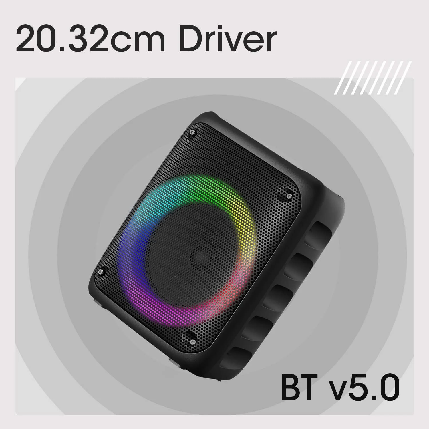 اسپیکر بی سیم قابل حمل زیبرونیکس مدل Zeb-Buddy 500 با بلوتوث نسخه 5.0، توان خروجی 25 وات RMS، قابلیت TWS، درایور 20.3 سانتی متری (8 اینچ)، 5 ساعت پخش، USB، mSD، AUX، رادیو FM و باتری قابل شارژ داخلی، مشکی اسپیکر بی سیم قابل حمل زیبرونیکس مدل Zeb-Buddy 500 با بلوتوث نسخه 5.0، توان خروجی 25 وات RMS، قابلیت TWS، درایور 20.3 سانتی متری (8 اینچ)، 5 ساعت پخش، USB، mSD، AUX، رادیو FM و باتری قابل شارژ داخلی، مشکی