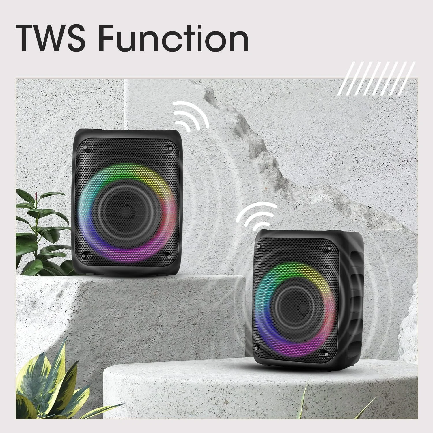 اسپیکر بی سیم قابل حمل زیبرونیکس مدل Zeb-Buddy 500 با بلوتوث نسخه 5.0، توان خروجی 25 وات RMS، قابلیت TWS، درایور 20.3 سانتی متری (8 اینچ)، 5 ساعت پخش، USB، mSD، AUX، رادیو FM و باتری قابل شارژ داخلی، مشکی اسپیکر بی سیم قابل حمل زیبرونیکس مدل Zeb-Buddy 500 با بلوتوث نسخه 5.0، توان خروجی 25 وات RMS، قابلیت TWS، درایور 20.3 سانتی متری (8 اینچ)، 5 ساعت پخش، USB، mSD، AUX، رادیو FM و باتری قابل شارژ داخلی، مشکی
