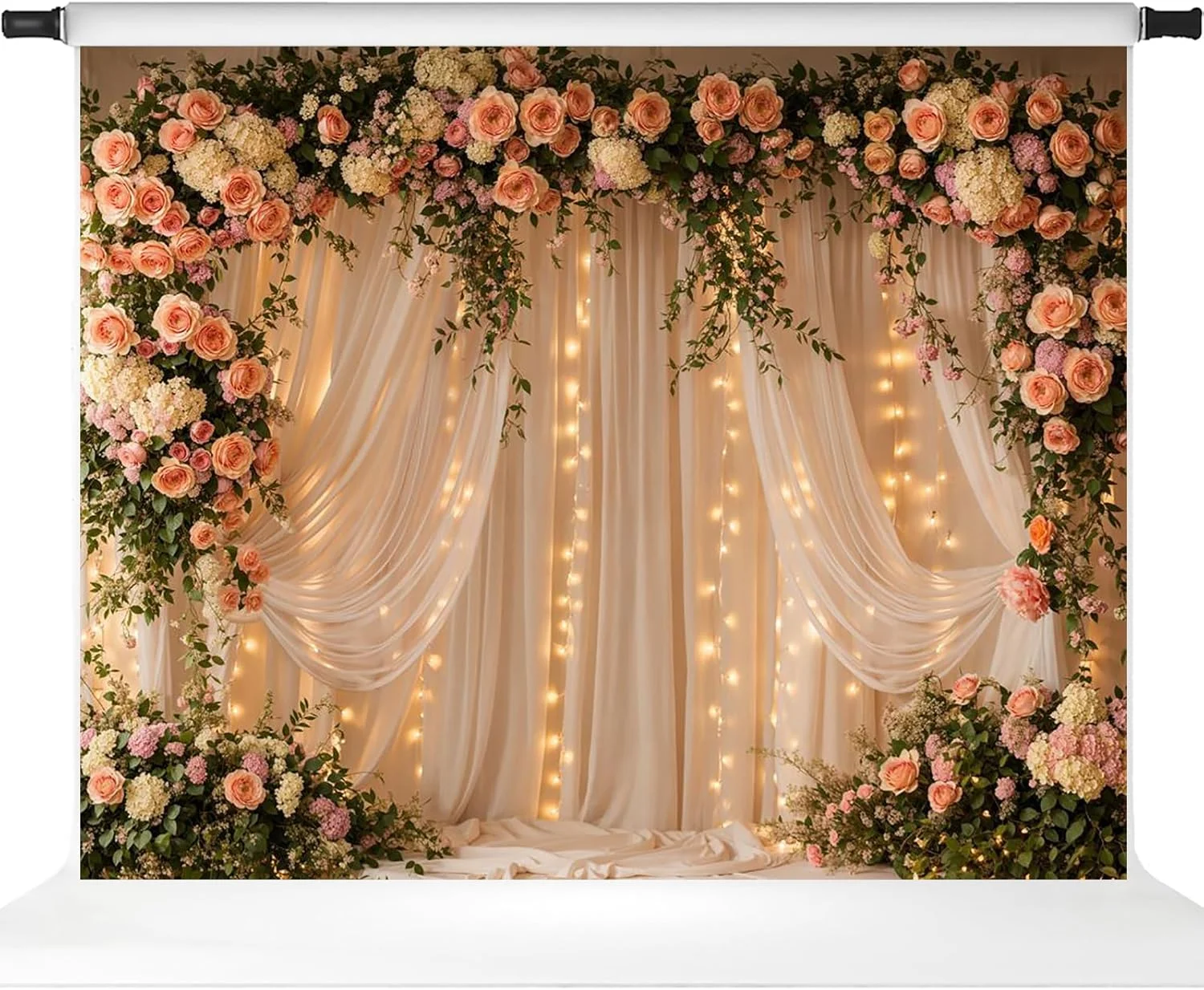 پس زمینه عکاسی گلدار کیت اسپرینگ، پرده گل، دکوراسیون جشن عروسی، لوازم عکس، 10x8 فوت