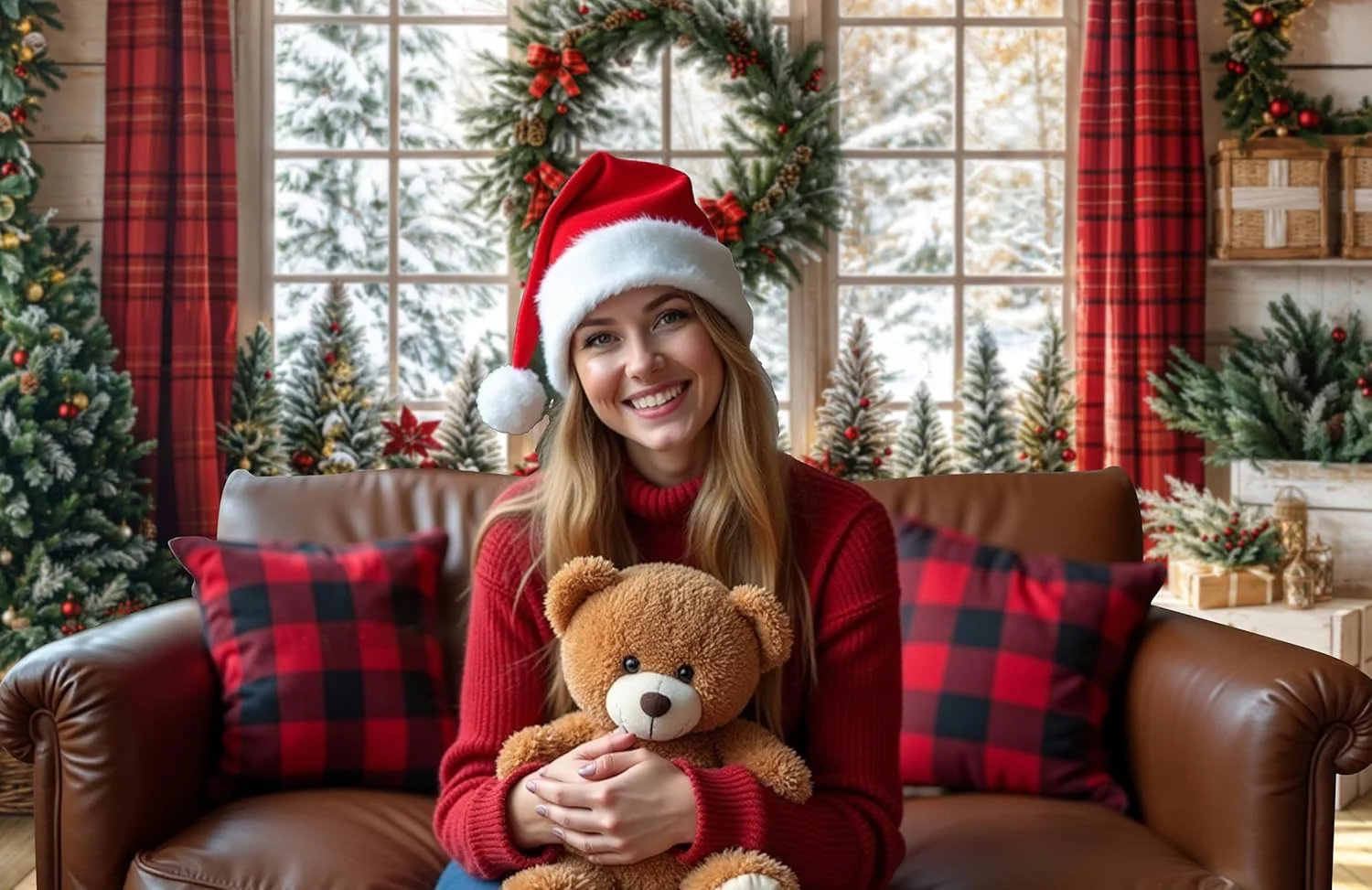 پس زمینه های دکور کریسمس کیت، تاج گل، پرده، مناسب برای اتاق (سایزهای 2.4x2.4 متر، 3x2.4 متر، 3x2.4 متر) پس زمینه های دکور کریسمس کیت، تاج گل، پرده، مناسب برای اتاق (سایزهای 2.4x2.4 متر، 3x2.4 متر، 3x2.4 متر)