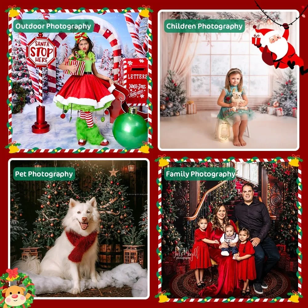 پس زمینه های دکور کریسمس کیت، تاج گل، پرده، مناسب برای اتاق (سایزهای 2.4x2.4 متر، 3x2.4 متر، 3x2.4 متر) پس زمینه های دکور کریسمس کیت، تاج گل، پرده، مناسب برای اتاق (سایزهای 2.4x2.4 متر، 3x2.4 متر، 3x2.4 متر)