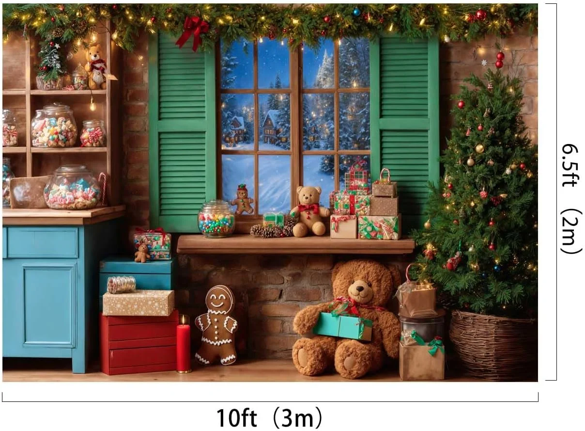 پس زمینه های عکاسی کریسمس کیت، 3x2 متر، درخت کریسمس، خرس، پنجره، آب نبات، لوازم داخلی، پس زمینه پرتره تولد کودکان، استودیوی عکس پس زمینه های عکاسی کریسمس کیت، 3x2 متر، درخت کریسمس، خرس، پنجره، آب نبات، لوازم داخلی، پس زمینه پرتره تولد کودکان، استودیوی عکس