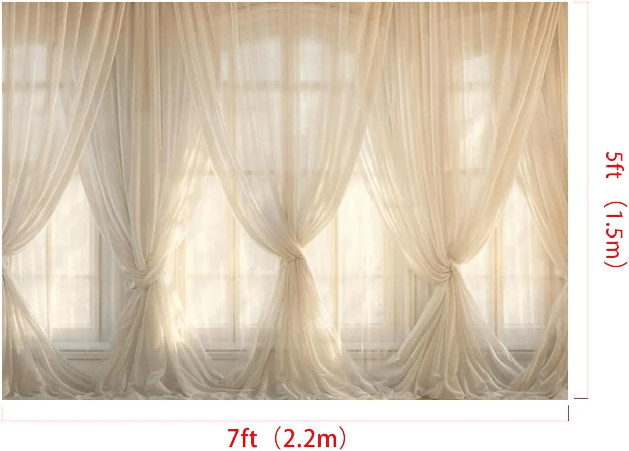 پس زمینه عکاسی کیت 7x5 فوت پرده های سفید پنجره تزئینی لوازم عکاسی عروسی جشن عروس نوزاد کودکان تولد پرتره پس زمینه عکس استودیو پس زمینه عکاسی کیت 7x5 فوت پرده های سفید پنجره تزئینی لوازم عکاسی عروسی جشن عروس نوزاد کودکان تولد پرتره پس زمینه عکس استودیو