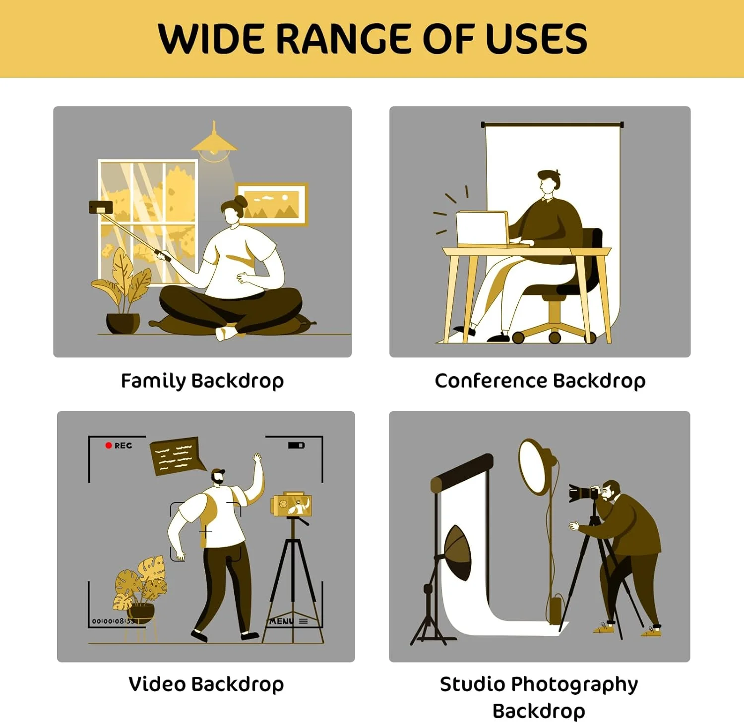 پرده پس زمینه گل های ویستریا بنفش کیت، پس زمینه عکاسی دکوراسیون بهاری گلدار برای تولد و عروسی، 3x2.5 متر