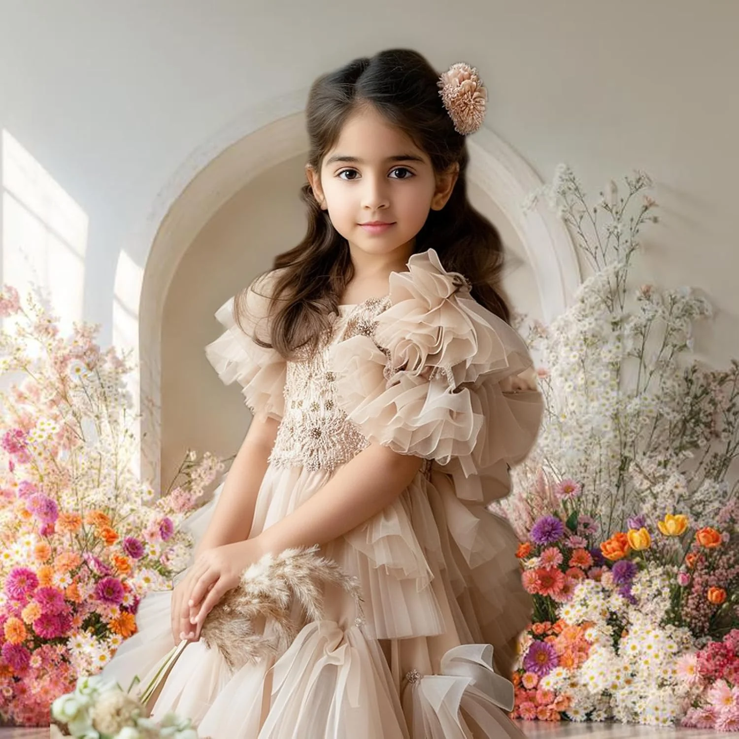 پس زمینه عکاسی کیت 2.2x1.5 متر / 7x5 فوت گل های بابونه پس زمینه طاق کیک تولد دکور بنر لوازم استودیویی غرفه عکس پس زمینه عکاسی کیت 2.2x1.5 متر / 7x5 فوت گل های بابونه پس زمینه طاق کیک تولد دکور بنر لوازم استودیویی غرفه عکس