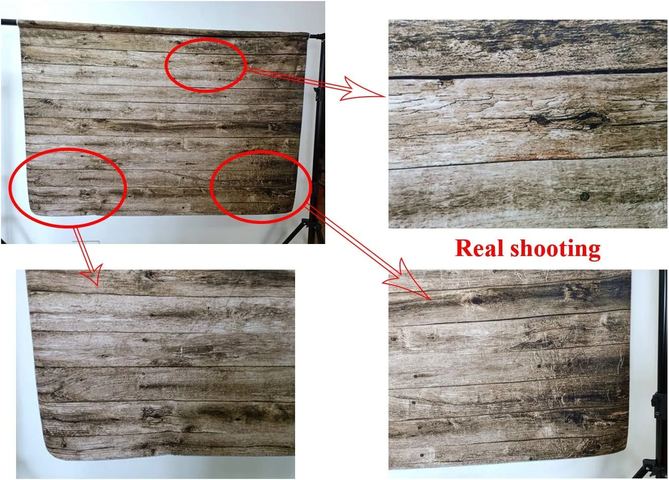 Kate 7x5ft Microfiber Rustic Wood Texture Backdrops for Photoshoot Vintage Wooden Wall Photo Background Adults Kids Portrait Backdrop Props