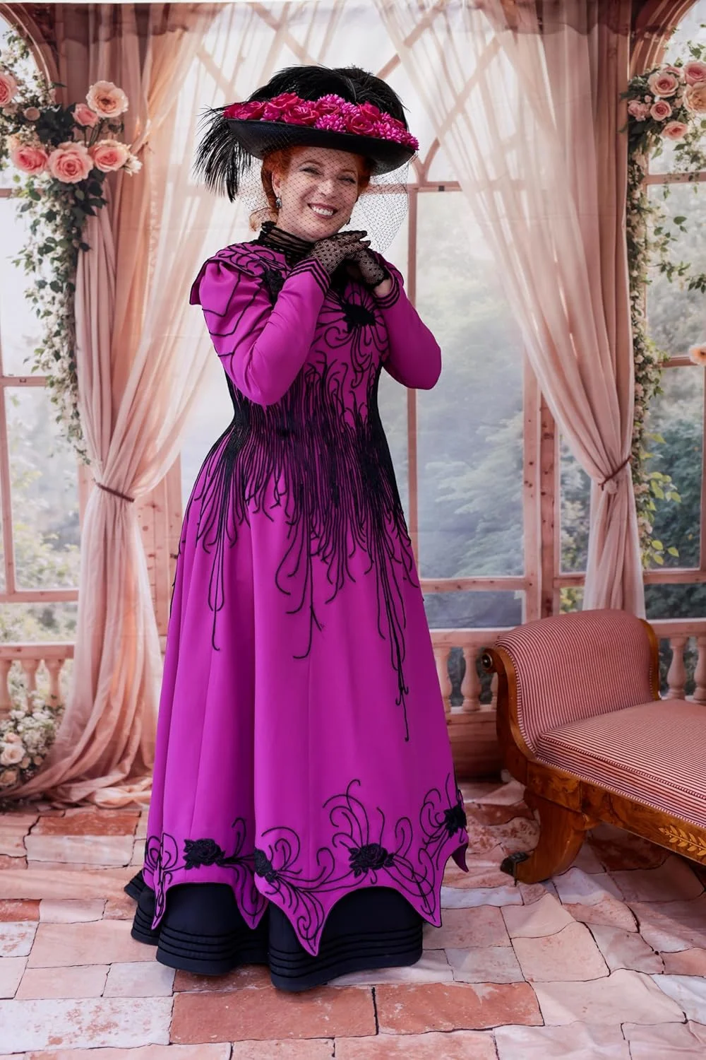 پس زمینه های دیوار گل کیت برای عکاسی، پس زمینه عکس طاق، پرده پنجره، تکیه گاه عکس عروسی، 10x8 فوت