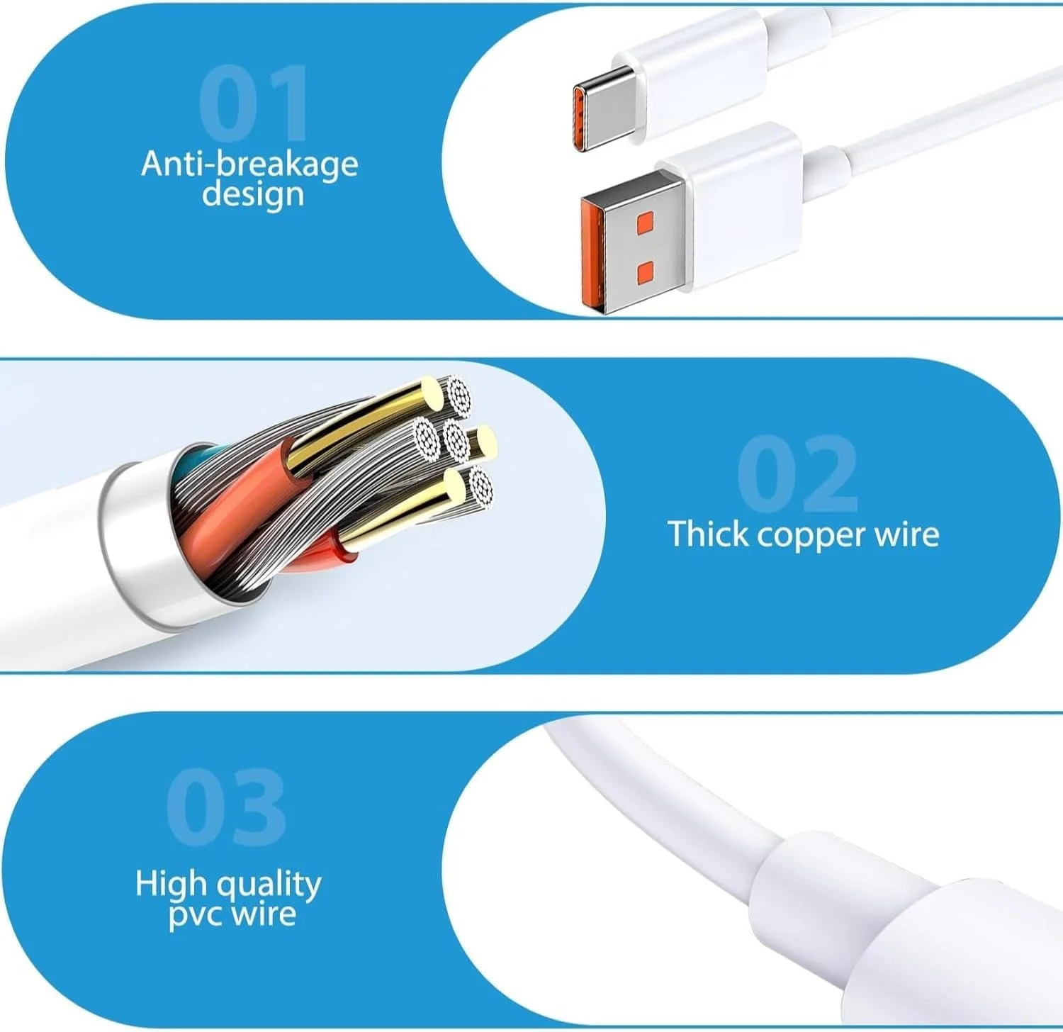 شارژر 67 واتی شیائومی (Type-A) به همراه کابل شارژ و آداپتور با توان خروجی تا 67 وات