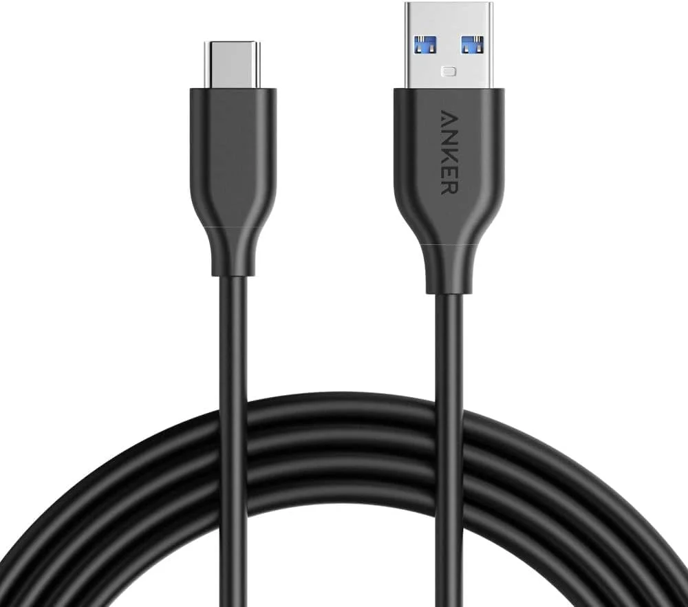 کابل USB نوع C انکر، کابل شارژر Powerline USB 3.0 به USB C (1.8 متری) با مقاومت 56k اهم برای Samsung Galaxy Note 8، S8، S8+، S9، Oculus Quest، Sony XZ، LG V20 G5 G6، HTC 10 و غیره
