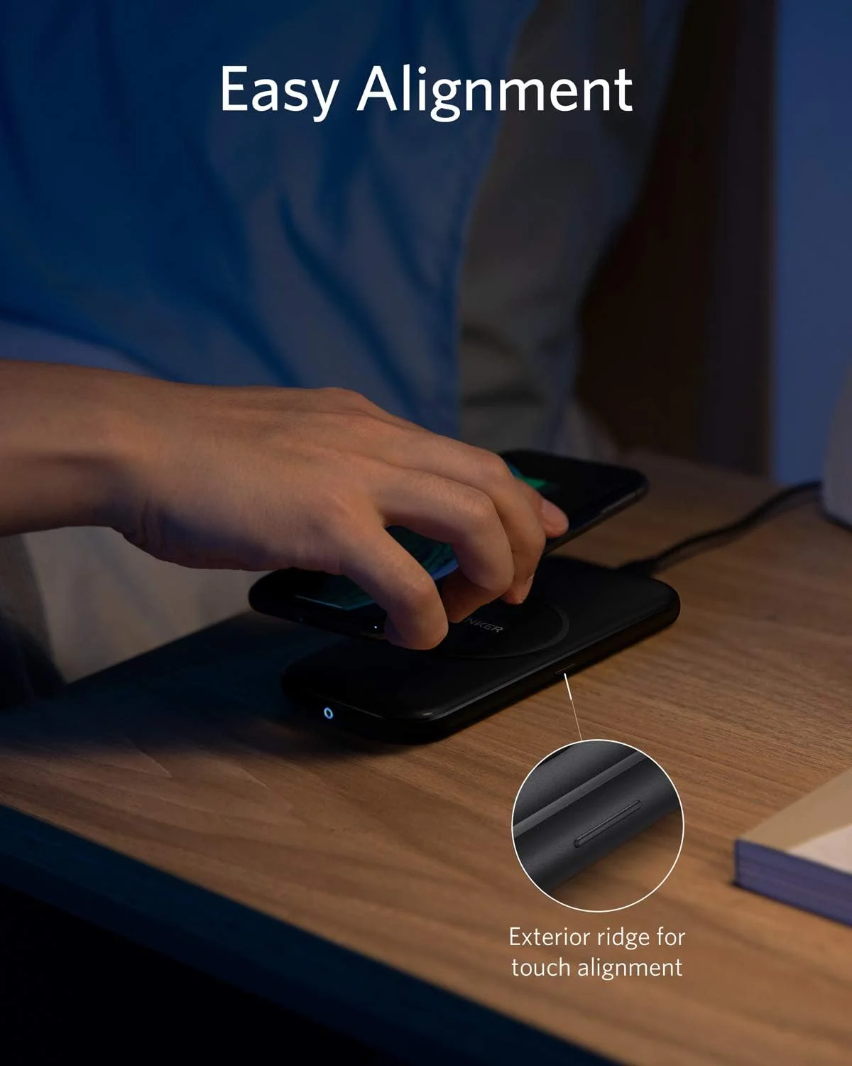 شارژر بیسیم انکر، پد پایه PowerWave، دارای گواهی Qi، توان 7.5 وات برای آیفون 11، 11 پرو، 11 پرو مکس، X، Xs، Xr، Xs Max، 8، 8 پلاس، توان 10 وات برای گلکسی S20 S10، S9، S8، نوت 10 نوت 9 (بدون آداپتور AC) شارژر بیسیم انکر، پد پایه PowerWave، دارای گواهی Qi، توان 7.5 وات برای آیفون 11، 11 پرو، 11 پرو مکس، X، Xs، Xr، Xs Max، 8، 8 پلاس، توان 10 وات برای گلکسی S20 S10، S9، S8، نوت 10 نوت 9 (بدون آداپتور AC)