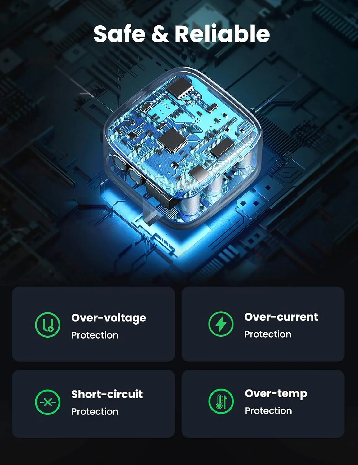 مجموعه شارژر سریع 25 واتی سامسونگ UGREEN، آداپتور USB C با کابل آداپتور 2 متری سامسونگ برای Galaxy S25U, S24U, S23U, S22, Z Fold 6/5, A06 LTE/A55 LTE، شارژر USB C برای iPad Pro/Air، Xiaomi، Oneplus و غیره