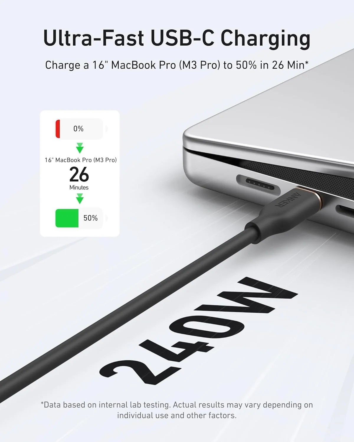 کابل USB C انکر، کابل Flow USB C به USB C با توان 240 وات (بسته 2 عددی)، شارژر Type C با قابلیت شارژ سریع برای سری iPhone 16، MacBook Pro 2020 و غیره (USB 2.0، طول 1.8 متر، مشکی) کابل USB C انکر، کابل Flow USB C به USB C با توان 240 وات (بسته 2 عددی)، شارژر Type C با قابلیت شارژ سریع برای سری iPhone 16، MacBook Pro 2020 و غیره (USB 2.0، طول 1.8 متر، مشکی)