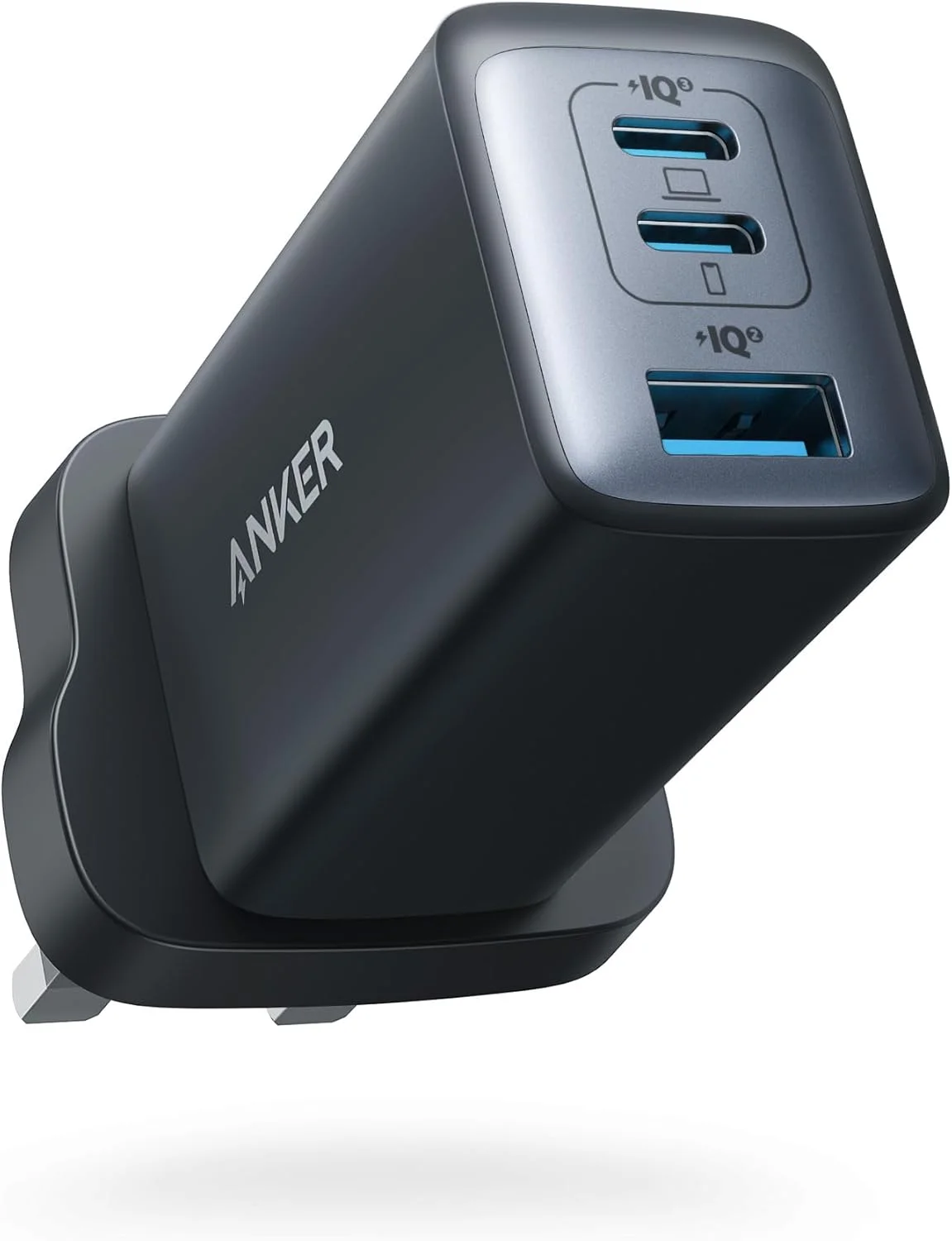 Anker 735 Charger (Nano II 65W), PPS 3-Port Fast Compact USB C Charger for MacBook Pro/Air, iPad Pro, Galaxy S24/S23, Dell XPS 13, iPhone 17/16/15, Huawei, Xiaomi, Redmi, Vivo, Oppo