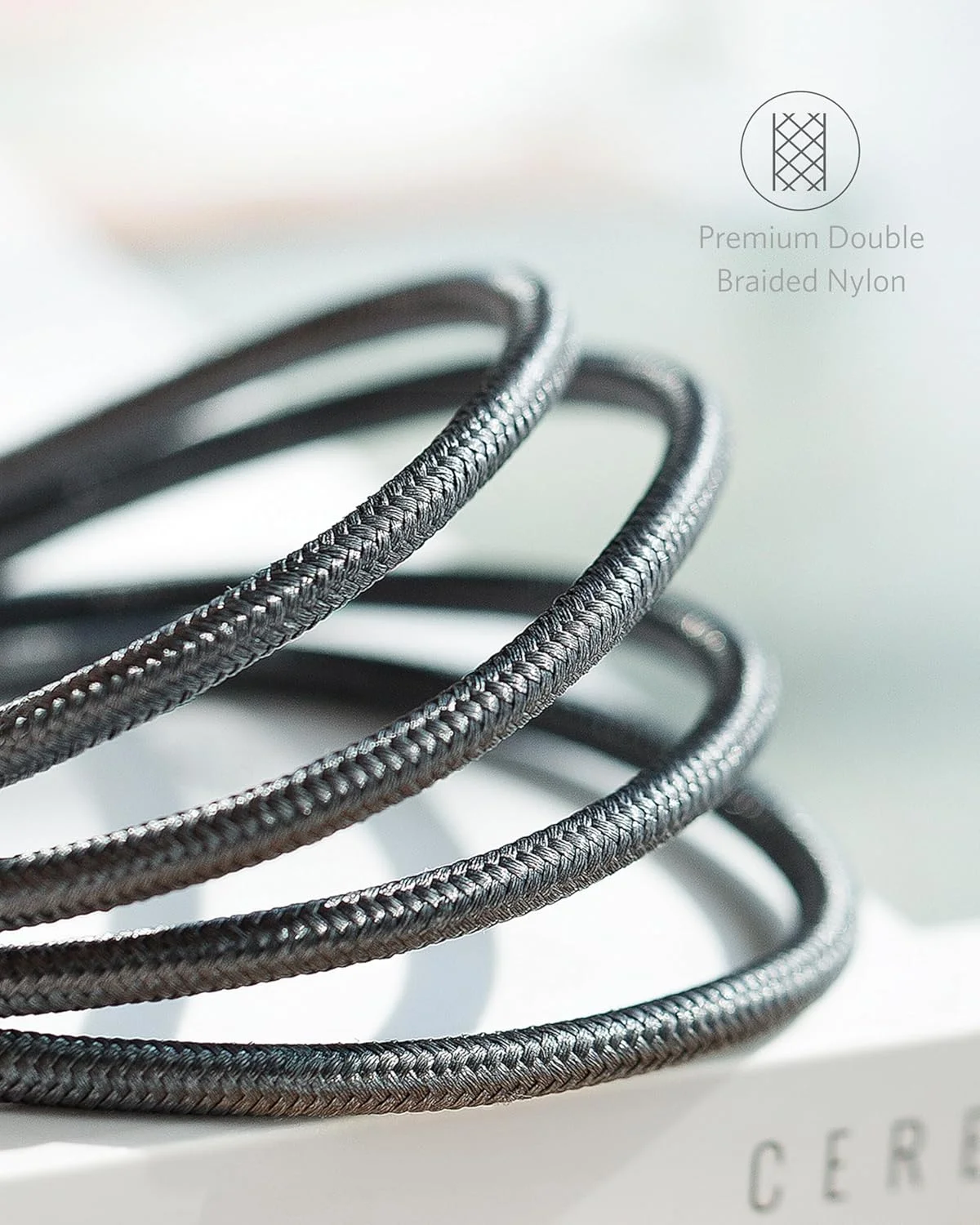 کابل لایتنینگ نایلونی 1.8 متری انکر دارای گواهی MFi اپل برای شارژرهای آیفون، آیفون 14/14 پرو / 14 پرو مکس/13/12/11/X/XS Max/XR/8/8 Plus / 7/7 Plus / 6/6 Plus، آیپد پرو ایر 2 و غیره (مشکی) - بسته 2 عددی کابل لایتنینگ نایلونی 1.8 متری انکر دارای گواهی MFi اپل برای شارژرهای آیفون، آیفون 14/14 پرو / 14 پرو مکس/13/12/11/X/XS Max/XR/8/8 Plus / 7/7 Plus / 6/6 Plus، آیپد پرو ایر 2 و غیره (مشکی) - بسته 2 عددی