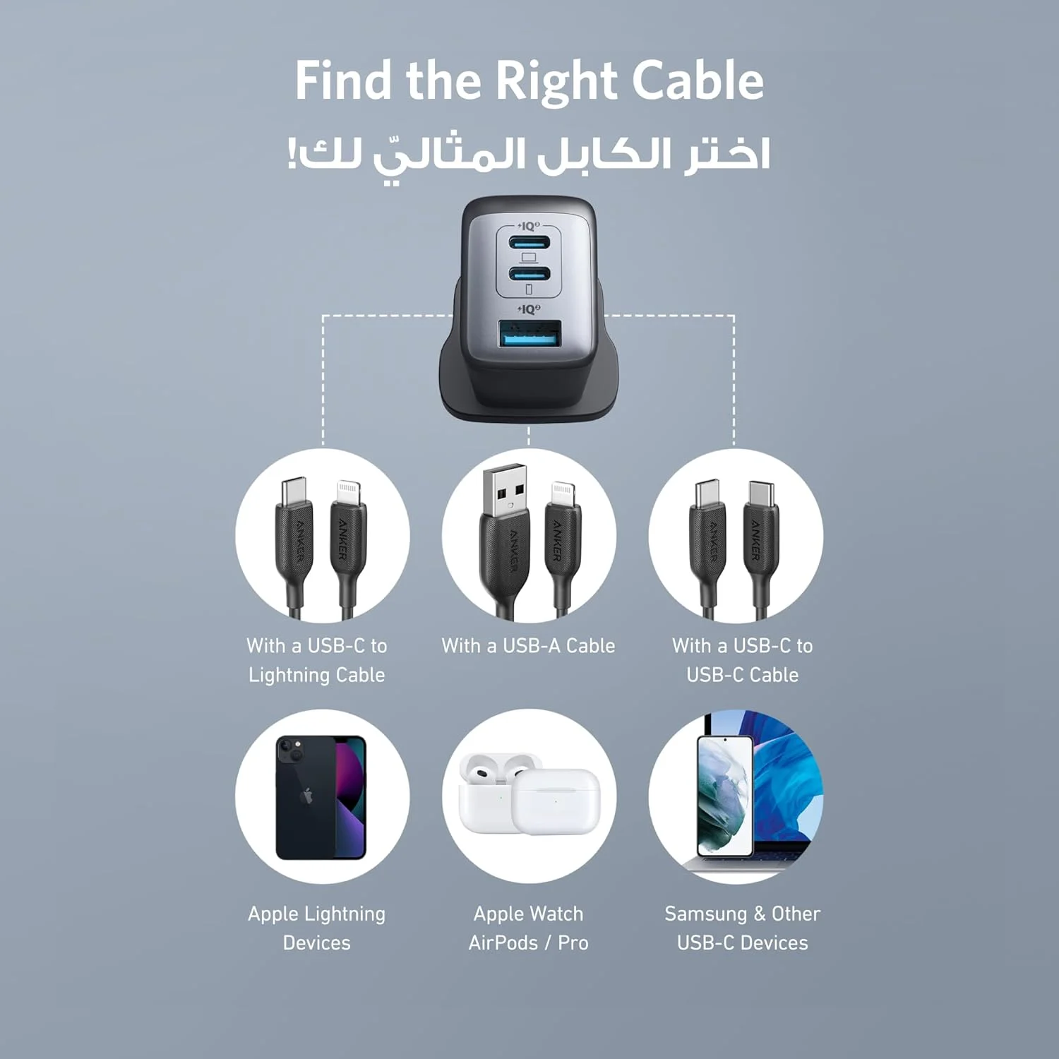 Anker 735 Charger (Nano II 65W), PPS 3-Port Fast Compact USB C Charger for MacBook Pro/Air, iPad Pro, Galaxy S24/S23, Dell XPS 13, iPhone 17/16/15, Huawei, Xiaomi, Redmi, Vivo, Oppo Anker 735 Charger (Nano II 65W), PPS 3-Port Fast Compact USB C Charger for MacBook Pro/Air, iPad Pro, Galaxy S24/S23, Dell XPS 13, iPhone 17/16/15, Huawei, Xiaomi, Redmi, Vivo, Oppo