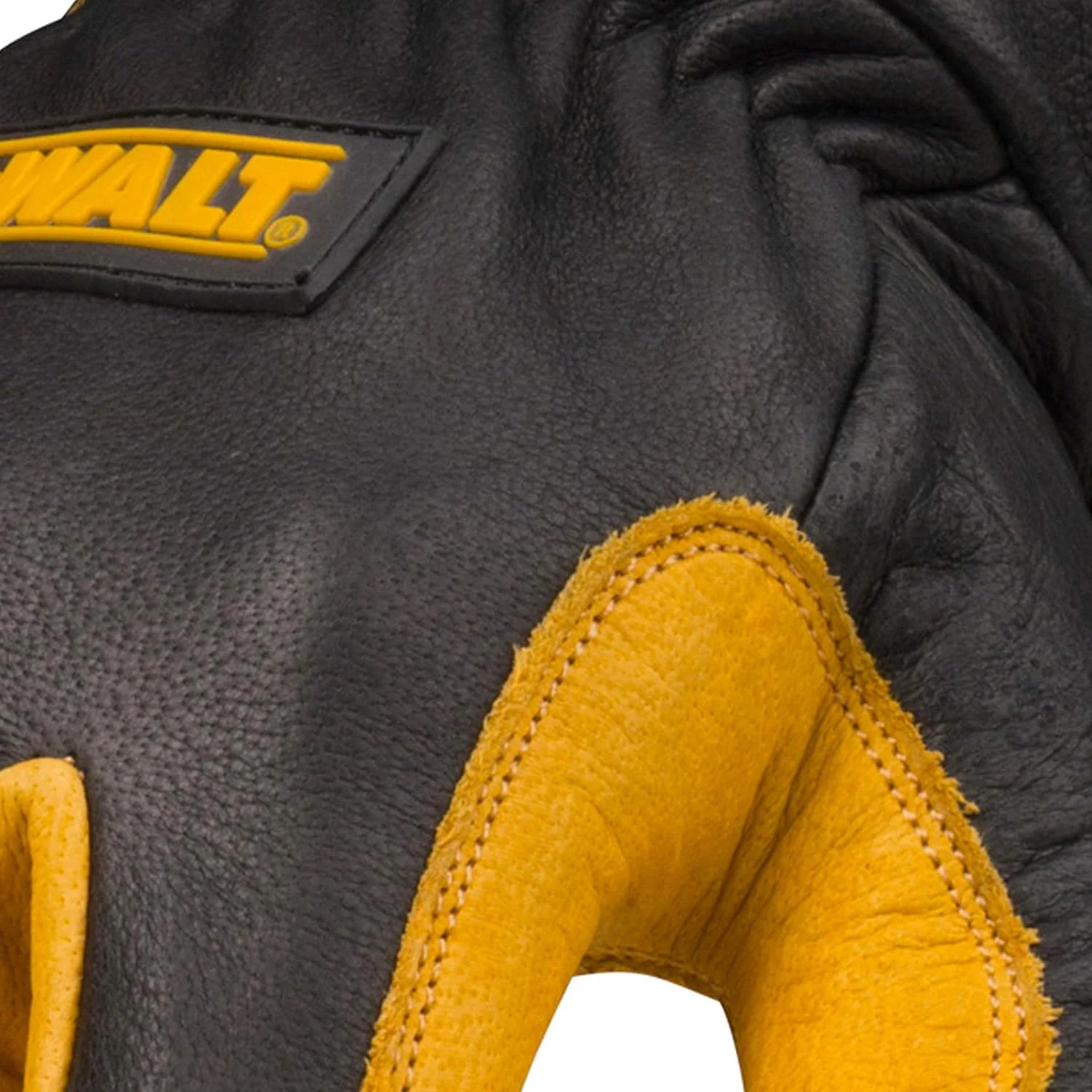 دستکش جوشکاری چرمی ممتاز Dewalt، مقاوم در برابر آتش/حرارت، ساق بلند دستکشی، مچ الاستیک، سایز متوسط