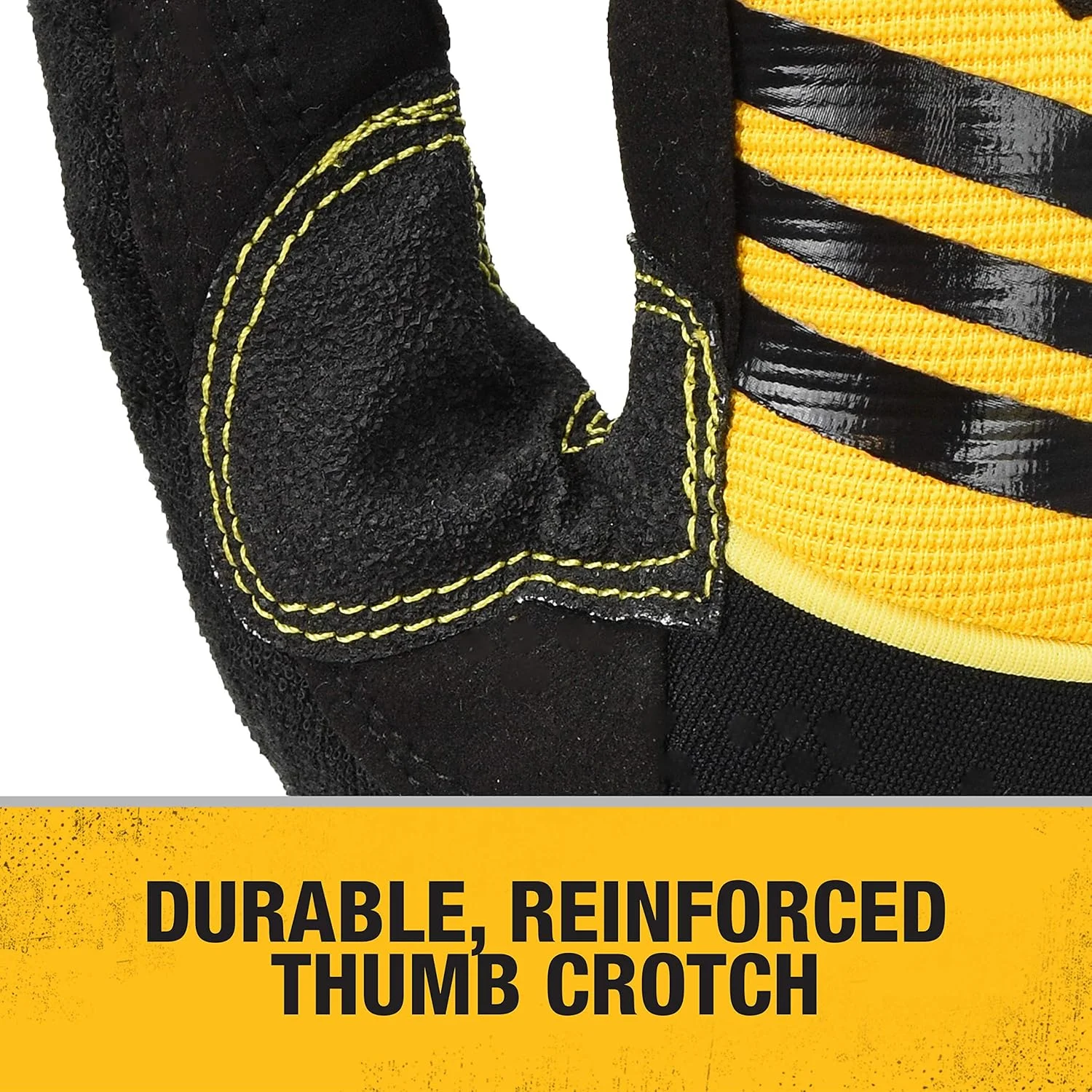 دستکش کار DEWALT DPG201L، زرد/مشکی، سایز L دستکش کار DEWALT DPG201L، زرد/مشکی، سایز L