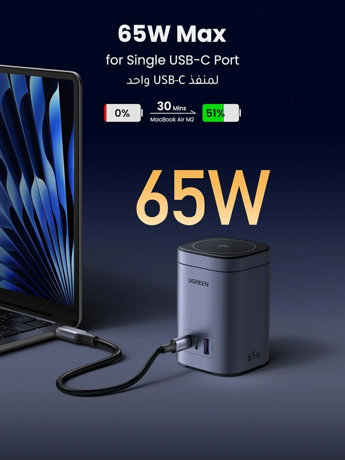 شارژر مگسیف Qi2 یوگرین، شارژر لپتاپ 65 واتی نکسود با 3 پورت، پایه تاشو با ایستگاه شارژ سریع بیسیم 15 واتی مگسیف برای آیفون ایر/17 پرو مکس، مکبوک پرو، آیپد، گلکسی S25U/S24U شارژر مگسیف Qi2 یوگرین، شارژر لپتاپ 65 واتی نکسود با 3 پورت، پایه تاشو با ایستگاه شارژ سریع بیسیم 15 واتی مگسیف برای آیفون ایر/17 پرو مکس، مکبوک پرو، آیپد، گلکسی S25U/S24U