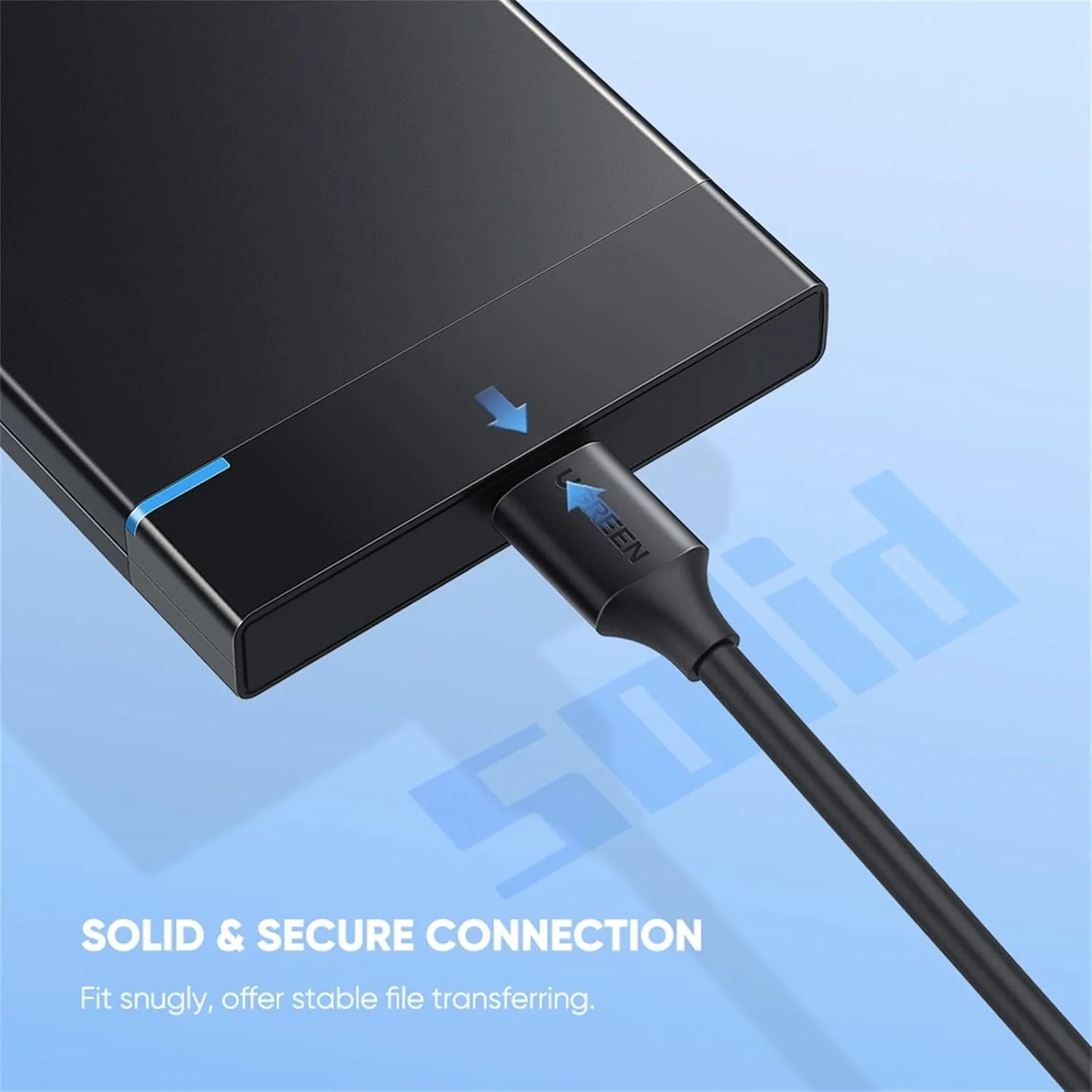 کابل هارد اکسترنال USB C به Micro B یوگرین، طول 0.25 متر، سازگار با USB 3.0 برای هارد SSD و HDD اکسترنال قابل حمل مانند WD My Passport، Seagate Expansion/Backup Plus، Toshiba Canvio، LaCie Rugged، Maxtor، Samsung کابل هارد اکسترنال USB C به Micro B یوگرین، طول 0.25 متر، سازگار با USB 3.0 برای هارد SSD و HDD اکسترنال قابل حمل مانند WD My Passport، Seagate Expansion/Backup Plus، Toshiba Canvio، LaCie Rugged، Maxtor، Samsung