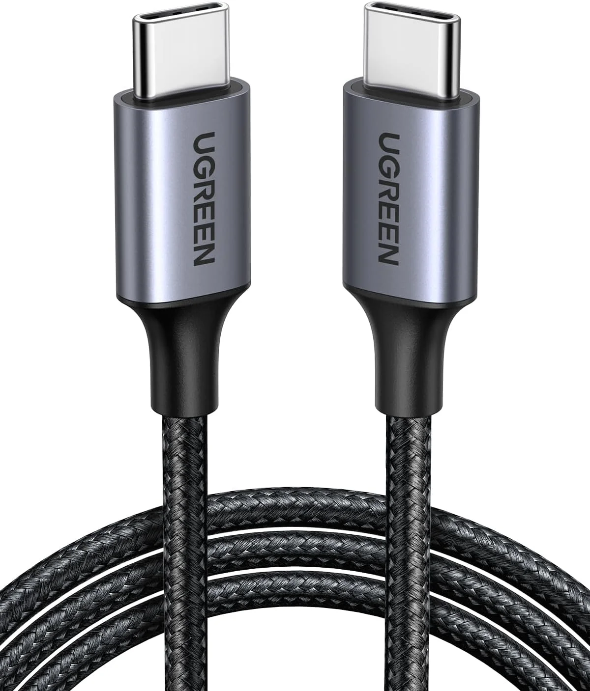 کابل USB C یوگرین 1 متری، کابل بافته شده نایلونی 60 واتی USB-C به Type c 2.0، شارژ سریع سازگار با iPhone 17/16/15 Pro Max، iPad/Air، MacBook Pro/Air، Galaxy S25 Ultra S24، Huawei P70، Xiaomi و غیره