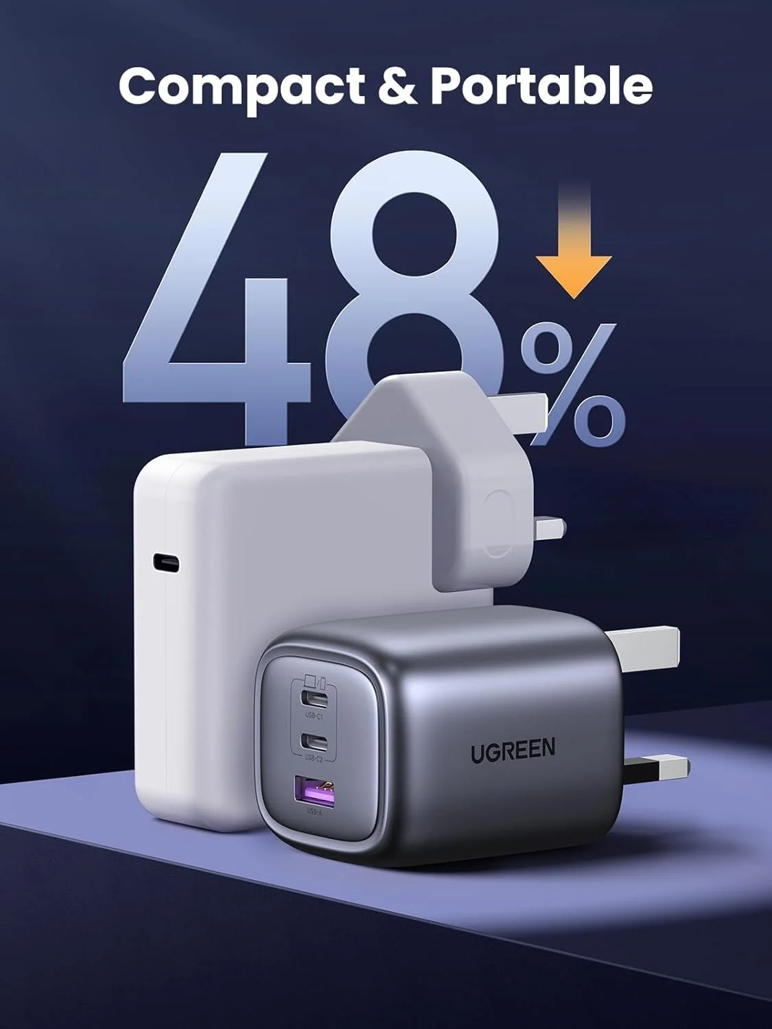 شارژر 65 واتی 3 پورت تایپ C یوگرین Nexode، دوشاخه شارژ سریع دیواری USB-C تاشو، آداپتور شارژ لپ تاپ GaN سازگار با MacBook Air، HP/Dell/Lenovo، iPad، iPhone 17 Pro Max/16، Galaxy S24 Ultra/S23 شارژر 65 واتی 3 پورت تایپ C یوگرین Nexode، دوشاخه شارژ سریع دیواری USB-C تاشو، آداپتور شارژ لپ تاپ GaN سازگار با MacBook Air، HP/Dell/Lenovo، iPad، iPhone 17 Pro Max/16، Galaxy S24 Ultra/S23
