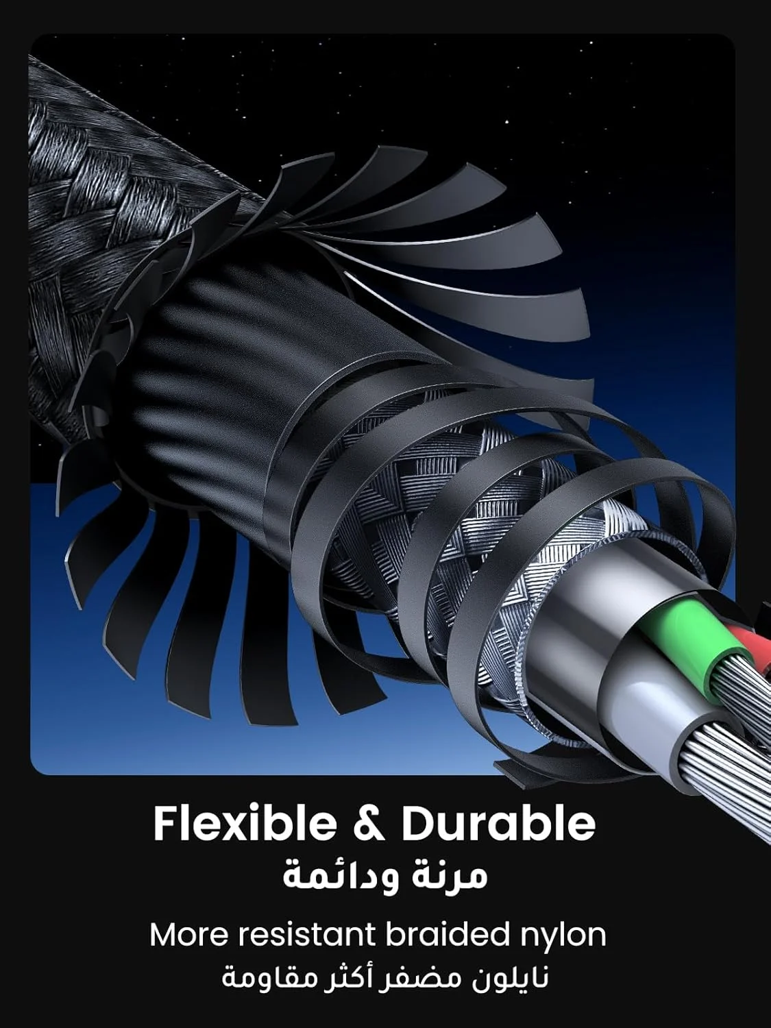 کابل USB C یوگرین 1 متری، کابل بافته شده نایلونی 60 واتی USB-C به Type c 2.0، شارژ سریع سازگار با iPhone 17/16/15 Pro Max، iPad/Air، MacBook Pro/Air، Galaxy S25 Ultra S24، Huawei P70، Xiaomi و غیره کابل USB C یوگرین 1 متری، کابل بافته شده نایلونی 60 واتی USB-C به Type c 2.0، شارژ سریع سازگار با iPhone 17/16/15 Pro Max، iPad/Air، MacBook Pro/Air، Galaxy S25 Ultra S24، Huawei P70، Xiaomi و غیره