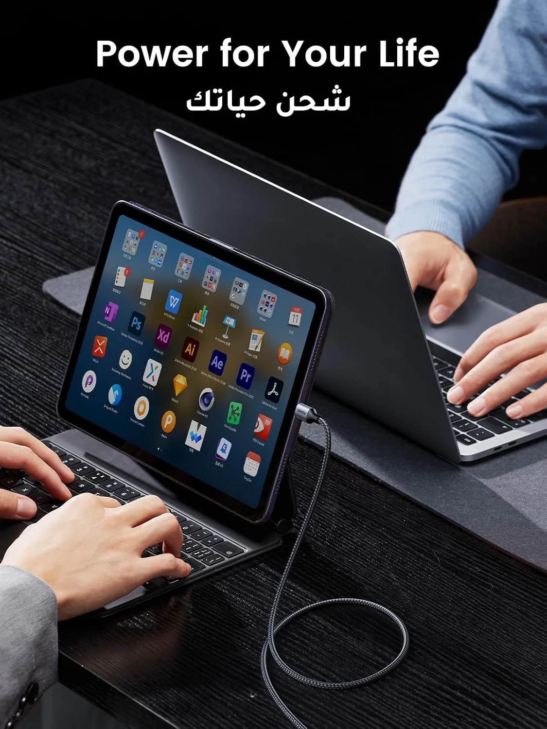 کابل USB C یوگرین 1 متری، کابل بافته شده نایلونی 60 واتی USB-C به Type c 2.0، شارژ سریع سازگار با iPhone 17/16/15 Pro Max، iPad/Air، MacBook Pro/Air، Galaxy S25 Ultra S24، Huawei P70، Xiaomi و غیره کابل USB C یوگرین 1 متری، کابل بافته شده نایلونی 60 واتی USB-C به Type c 2.0، شارژ سریع سازگار با iPhone 17/16/15 Pro Max، iPad/Air، MacBook Pro/Air، Galaxy S25 Ultra S24، Huawei P70، Xiaomi و غیره