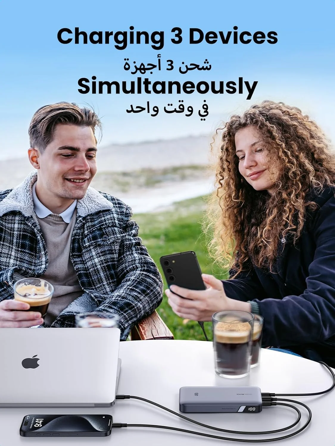 پاور بانک 20000mAh یوگرین، شارژر قابل حمل سریع 100 واتی، شارژر قابل حمل لپ تاپ با 2 پورت USB-C و 1 پورت USB-A، بسته باتری برای سری آیفون 17-12، مک بوک، دل، سامسونگ S25U، آیپد، ایرپادز پاور بانک 20000mAh یوگرین، شارژر قابل حمل سریع 100 واتی، شارژر قابل حمل لپ تاپ با 2 پورت USB-C و 1 پورت USB-A، بسته باتری برای سری آیفون 17-12، مک بوک، دل، سامسونگ S25U، آیپد، ایرپادز