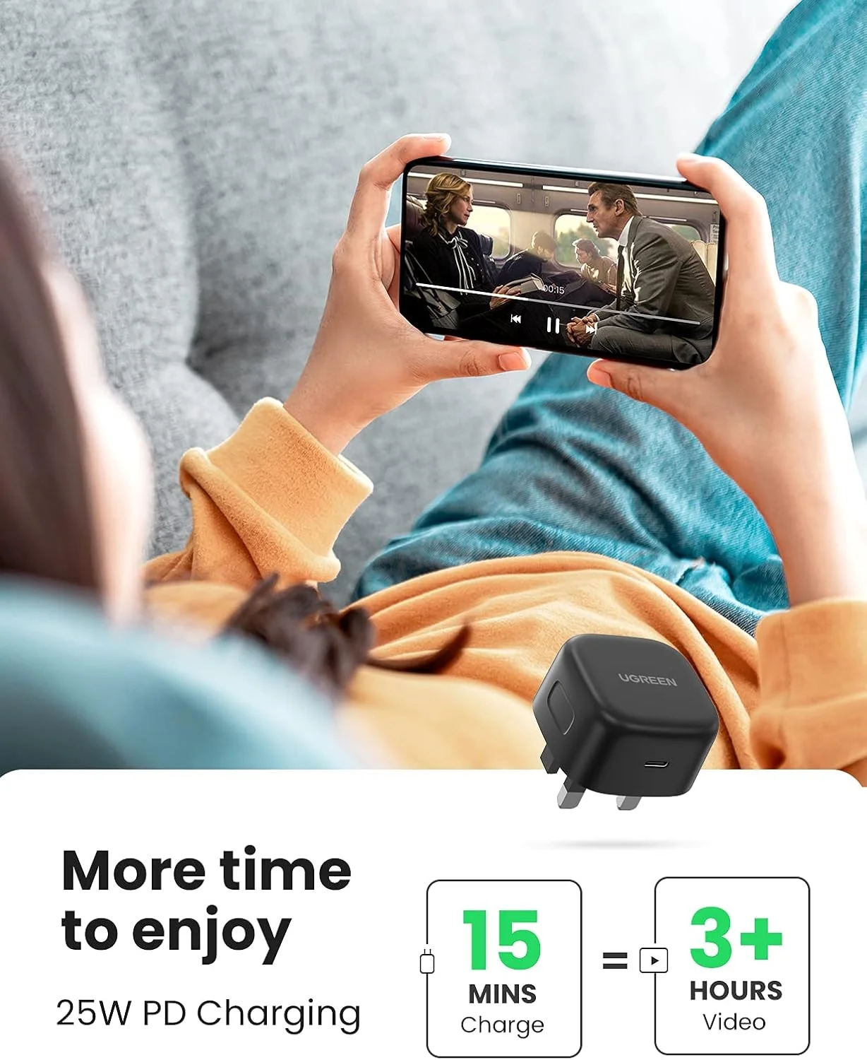 مجموعه شارژر سریع 25 واتی سامسونگ UGREEN، آداپتور USB C با کابل 2 متری سامسونگ برای Galaxy S25U، S24U، S23U، S22، Z Fold 6/5، A06 LTE/A55 LTE، شارژر USB C برای iPad Pro/Air، Xiaomi، Oneplus و غیره مجموعه شارژر سریع 25 واتی سامسونگ UGREEN، آداپتور USB C با کابل 2 متری سامسونگ برای Galaxy S25U، S24U، S23U، S22، Z Fold 6/5، A06 LTE/A55 LTE، شارژر USB C برای iPad Pro/Air، Xiaomi، Oneplus و غیره