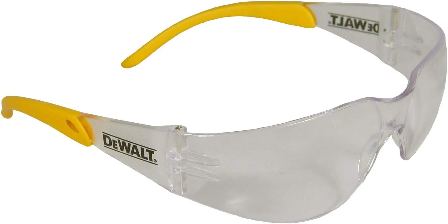 عینک ایمنی محافظ سبک وزن با عملکرد بالا DEWALT DPG54-9C مناسب محیط های داخلی/خارجی با فریم دورپیچ